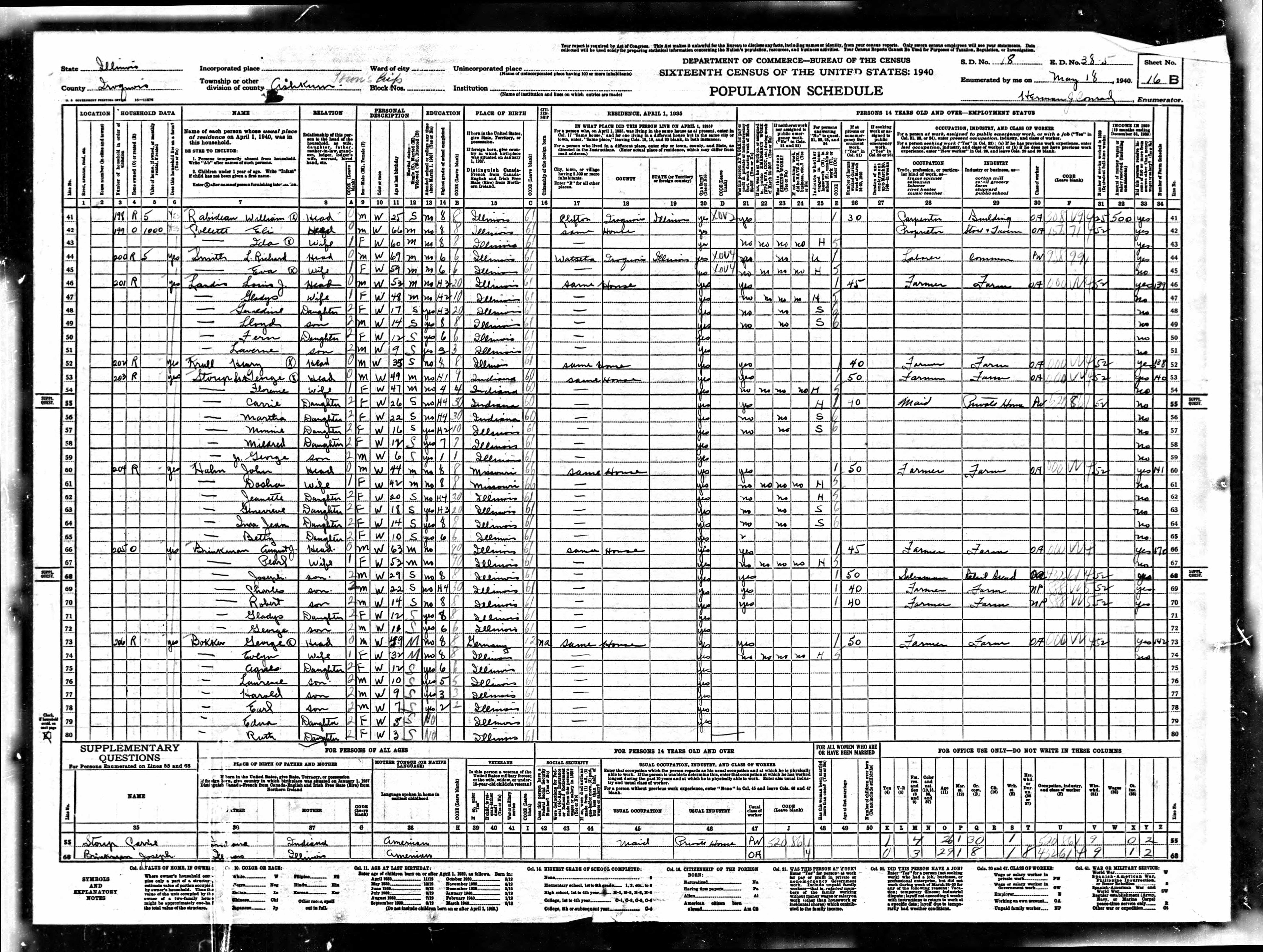 Recensement fédéral américain 1940