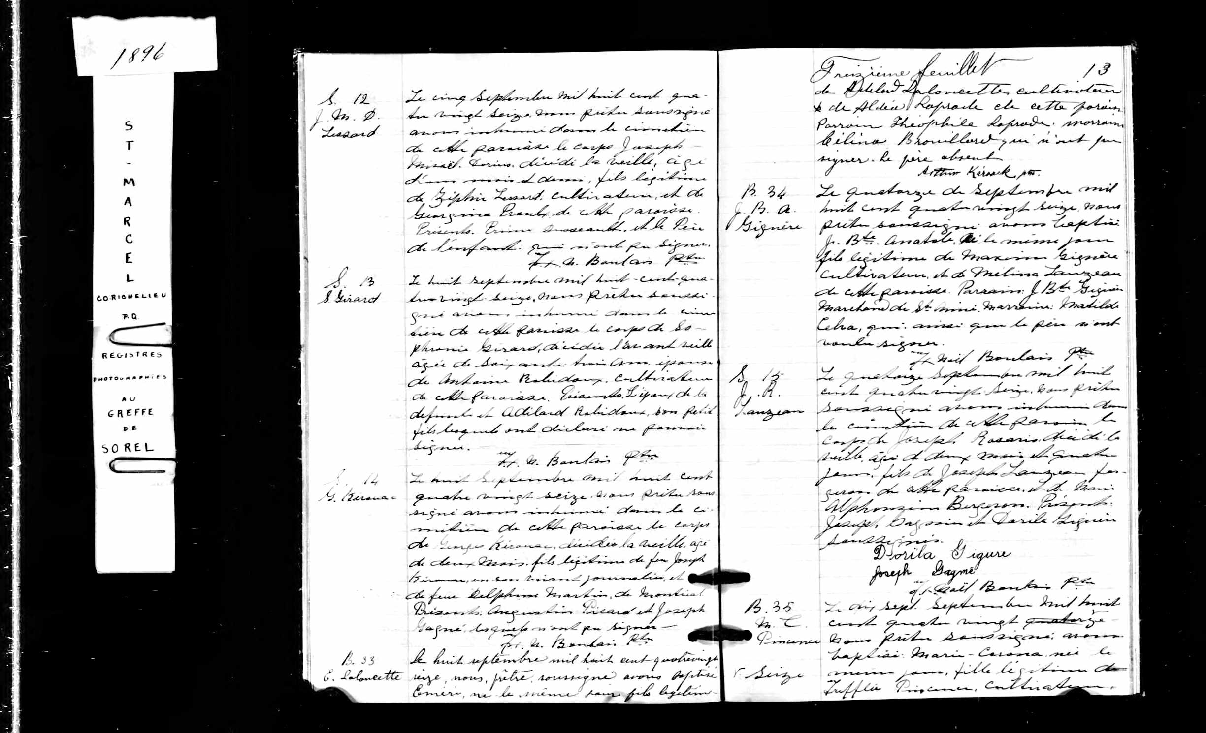Acte de sépulture