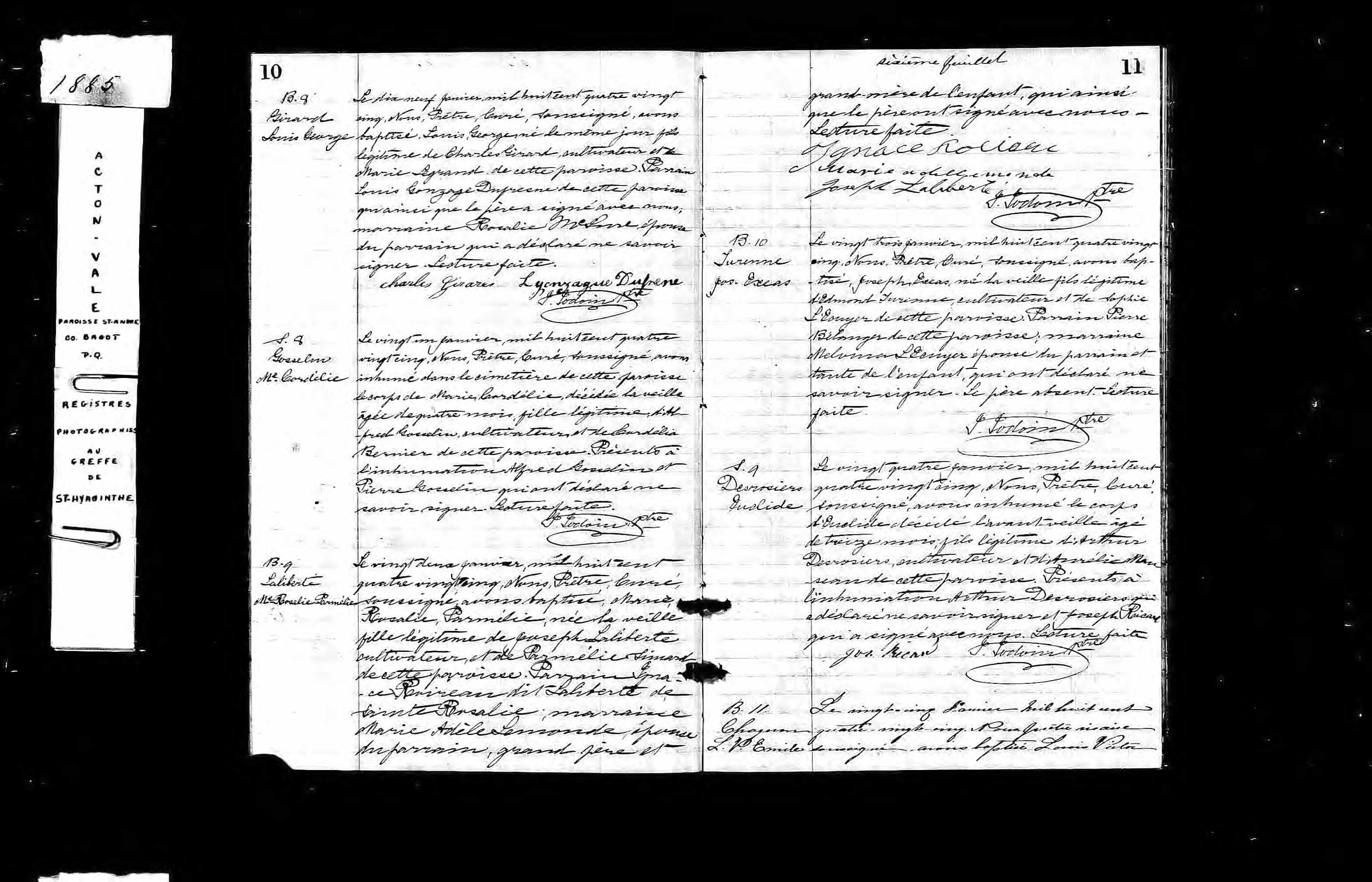 Acte de baptême