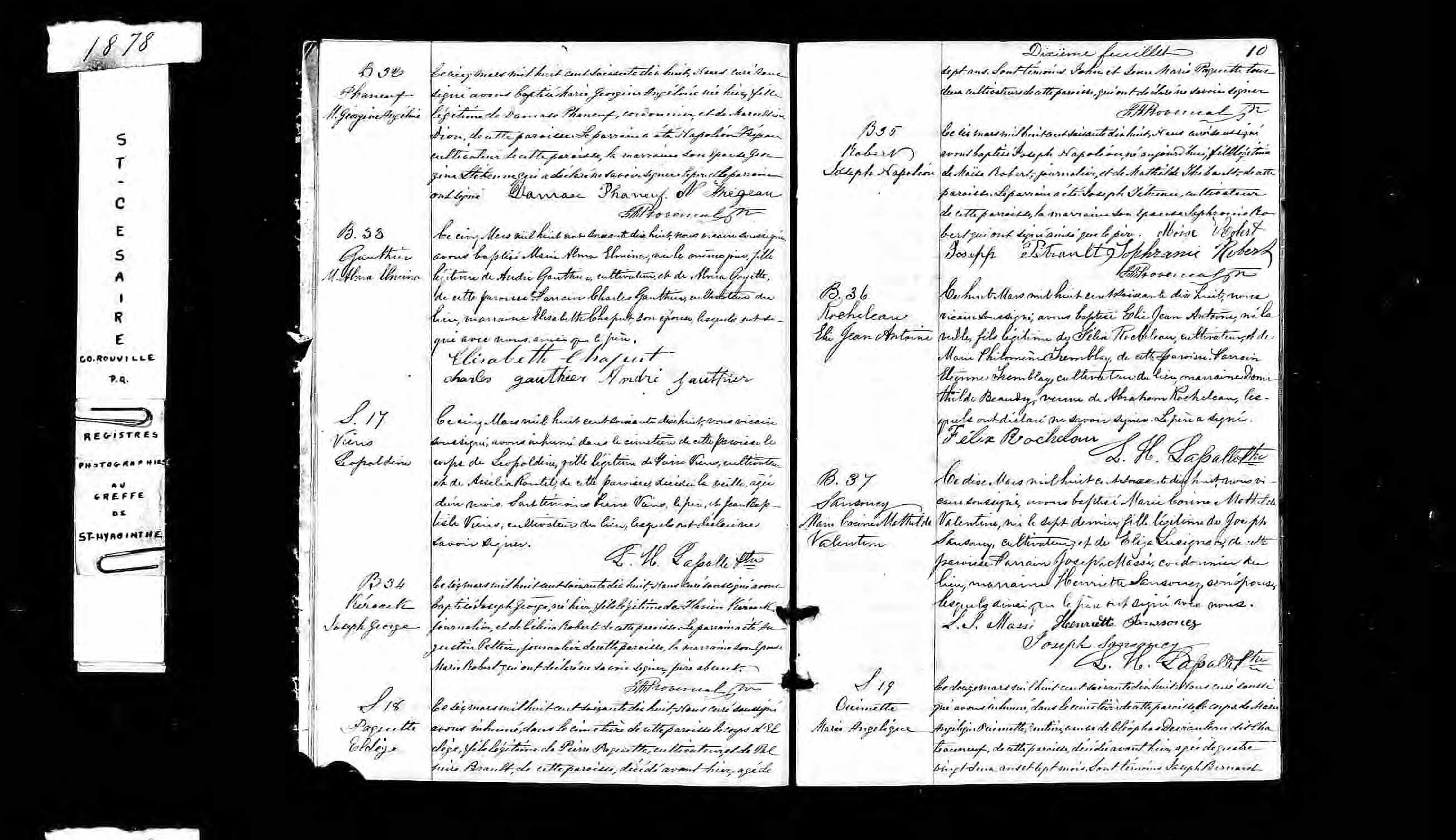 Acte de baptême Acte de baptême