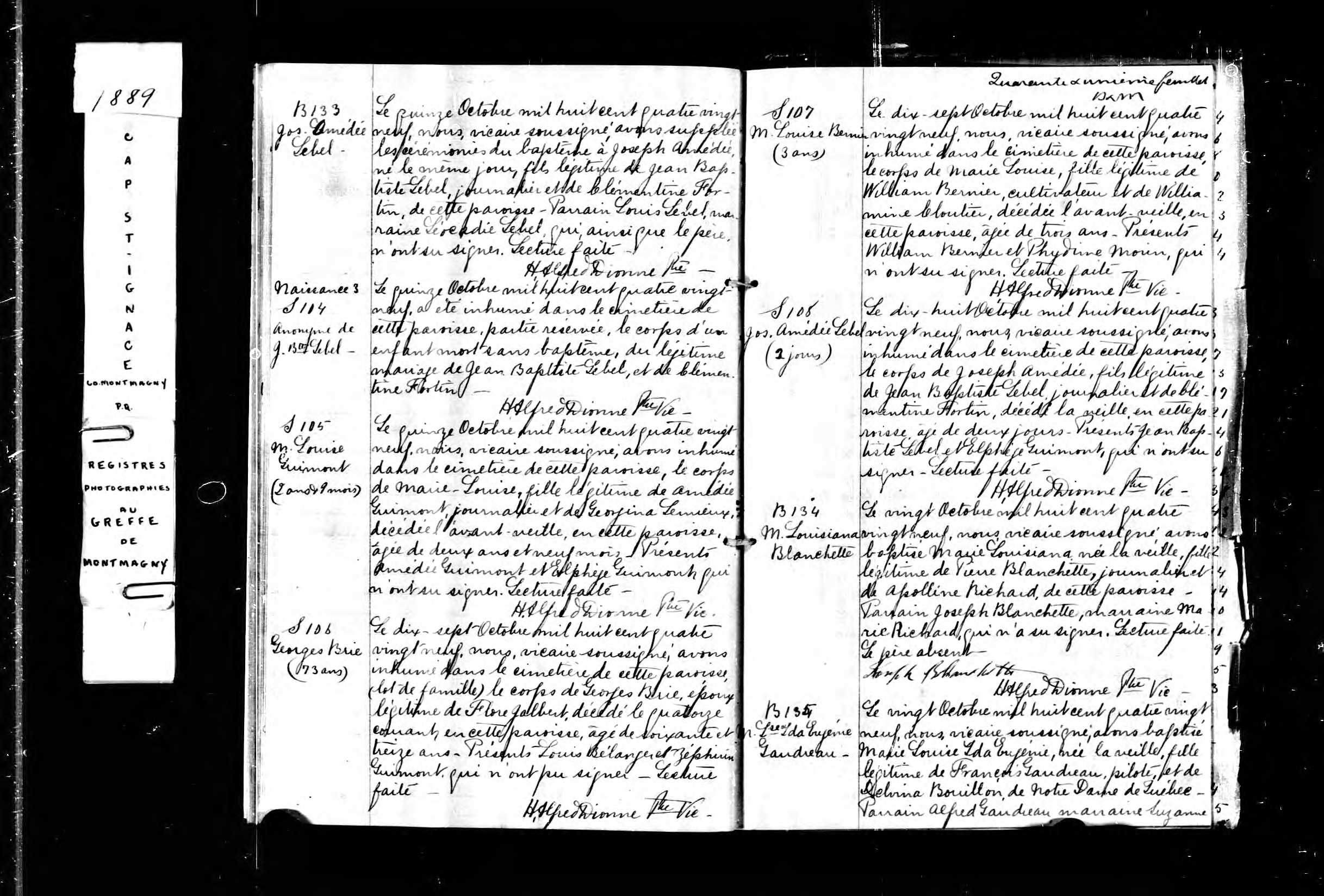 Acte de sépulture