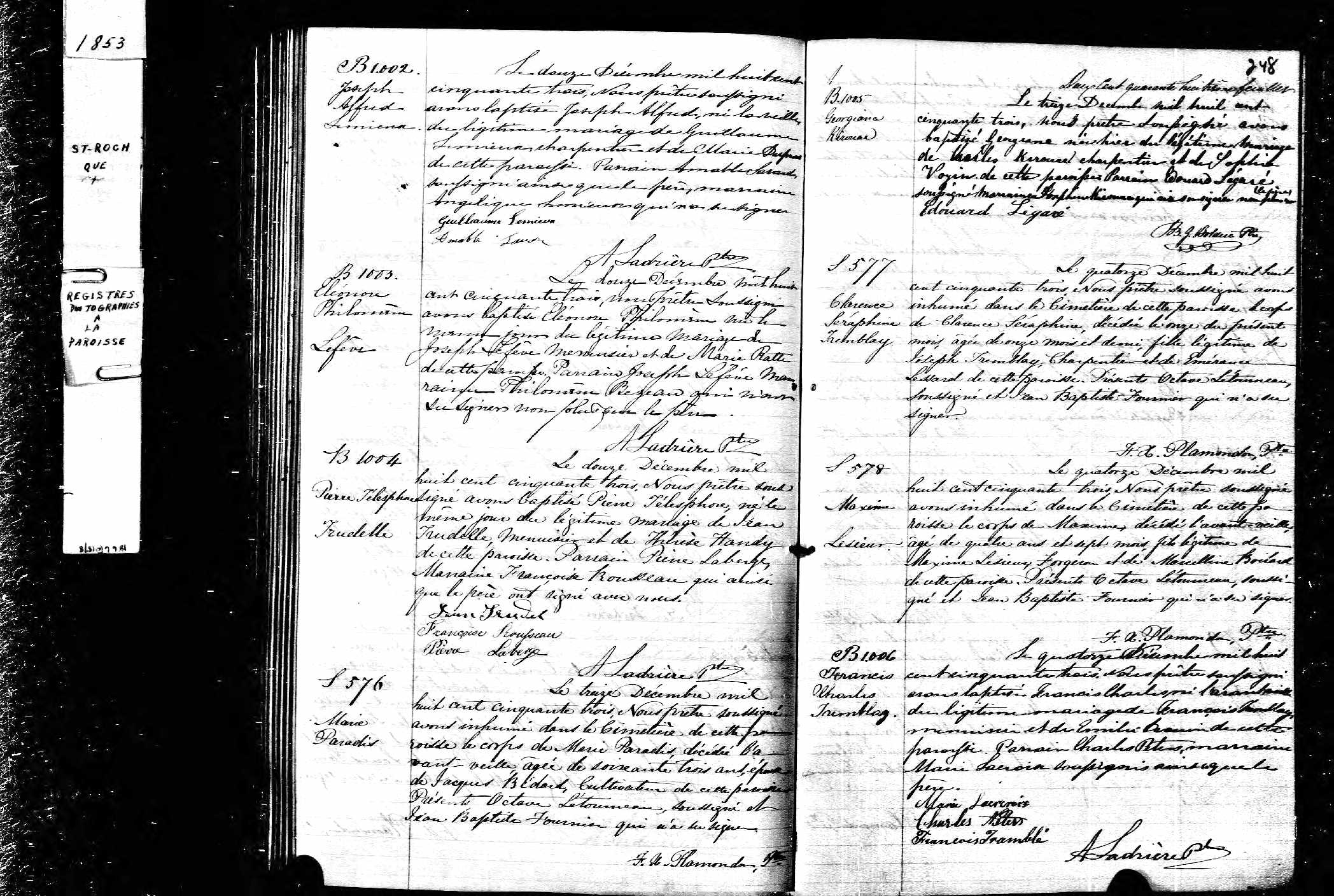 Acte de baptême Acte de baptême