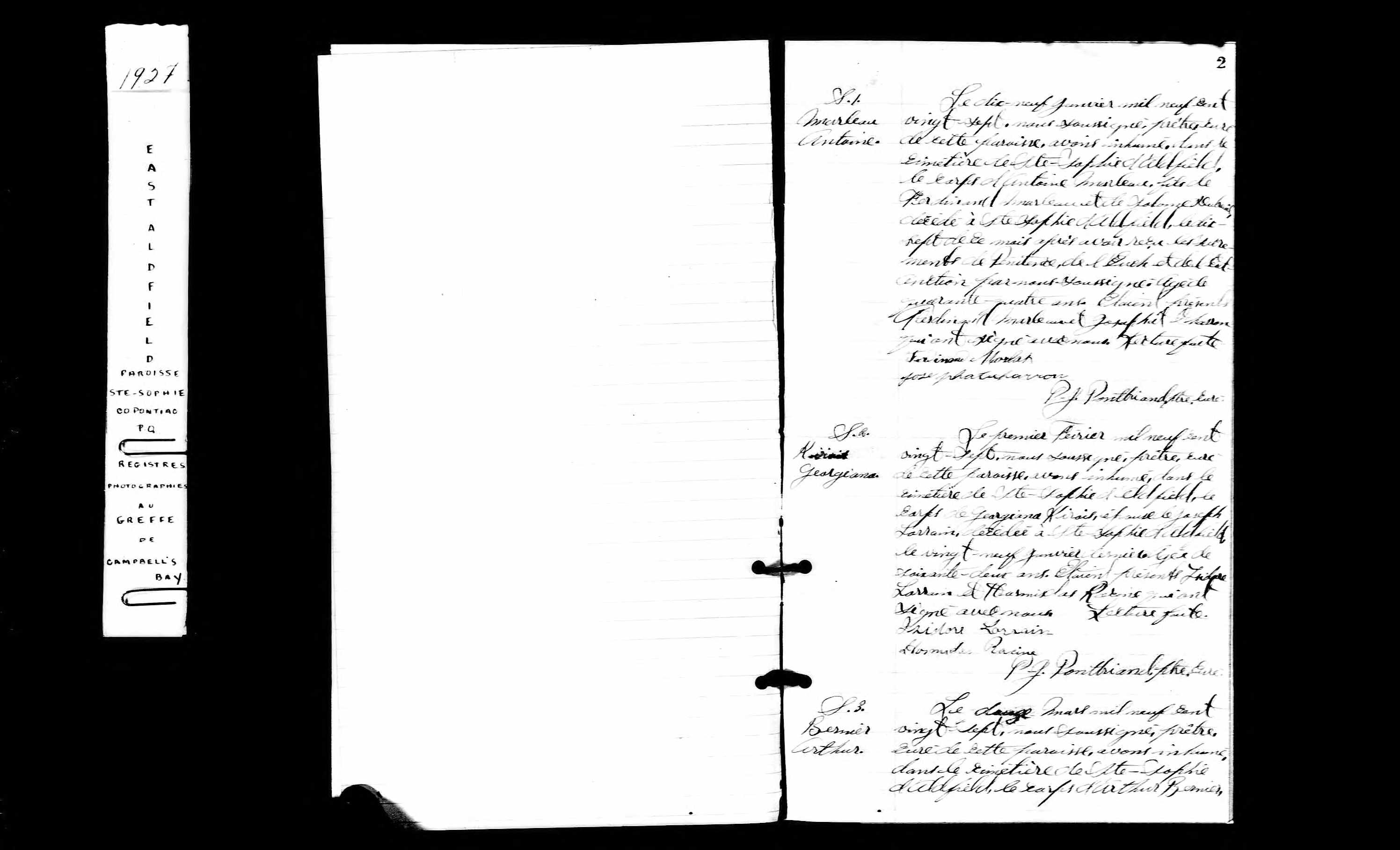 Acte de sépulture
