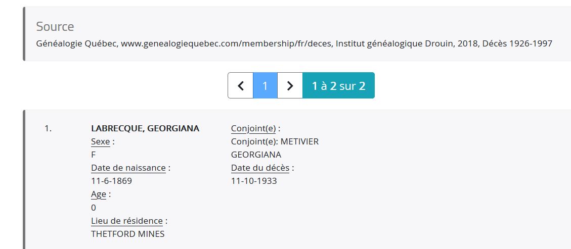 Mention du décès