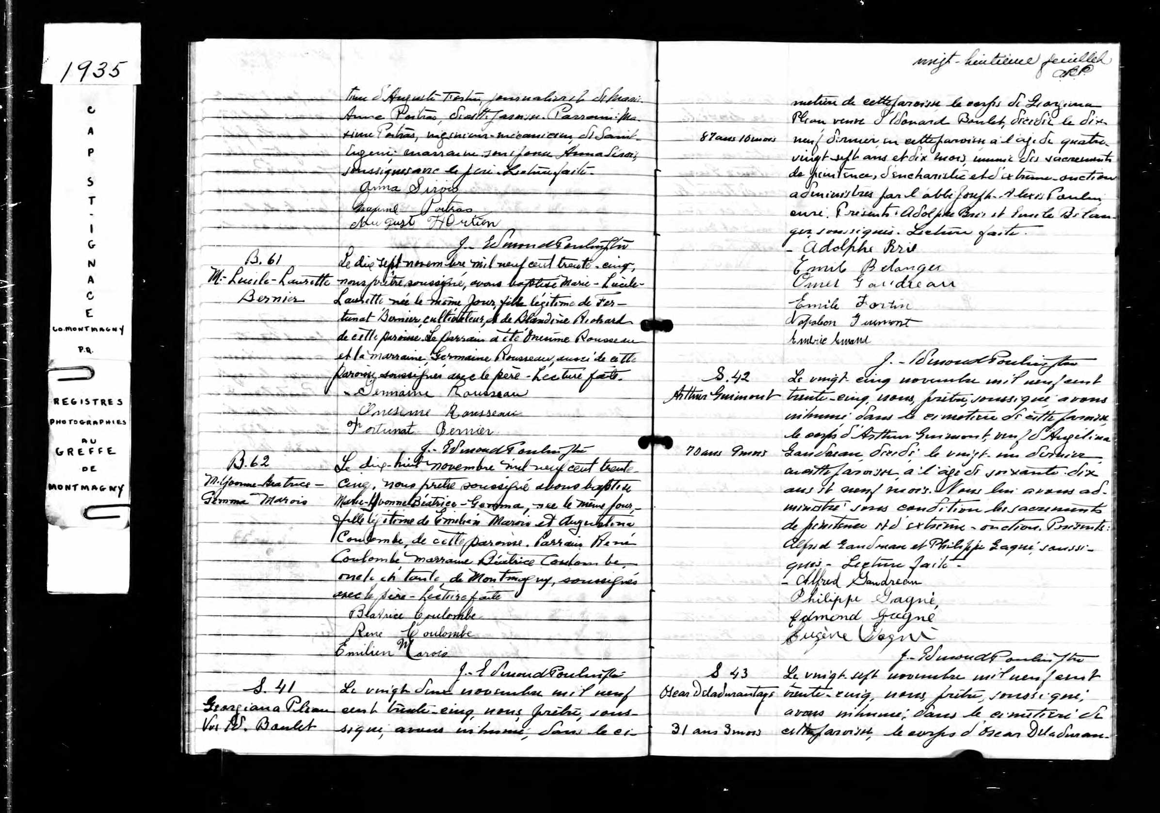 Acte de sépulture