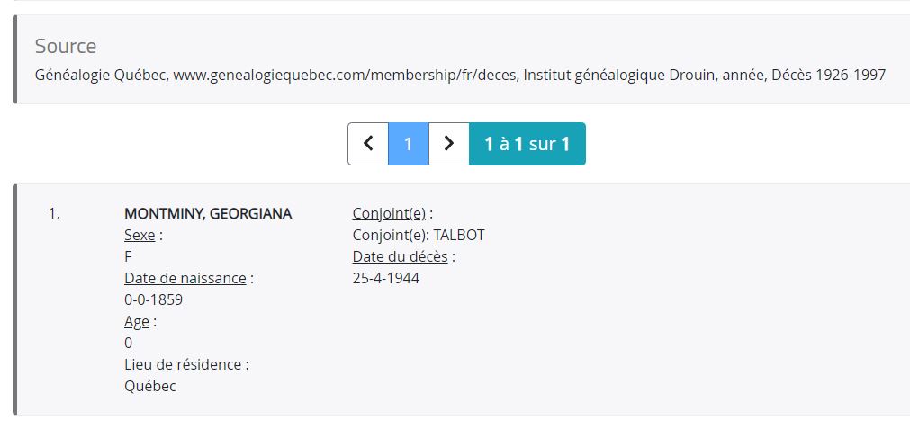 Mention du décès