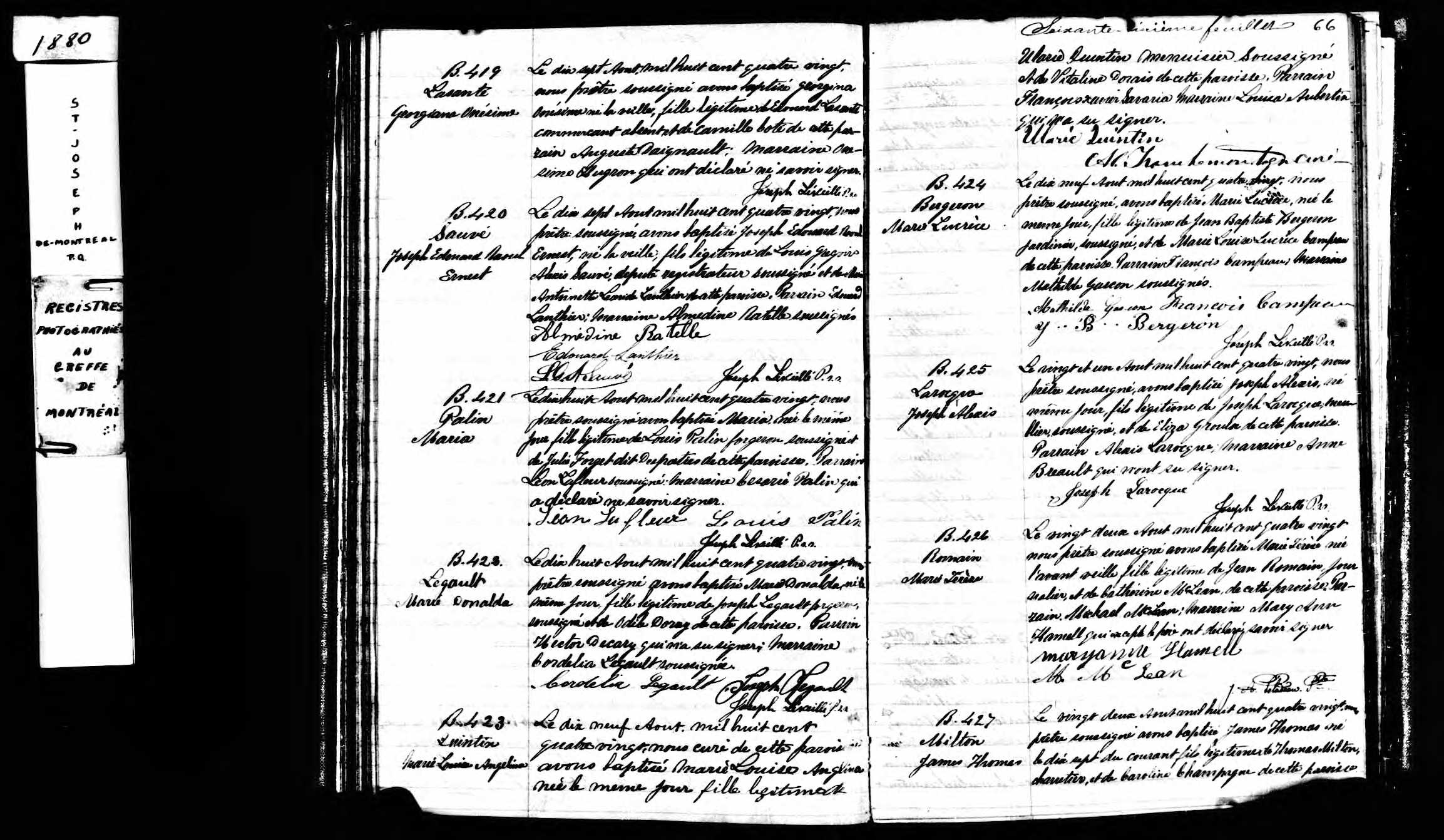 Acte de baptême Acte de baptême