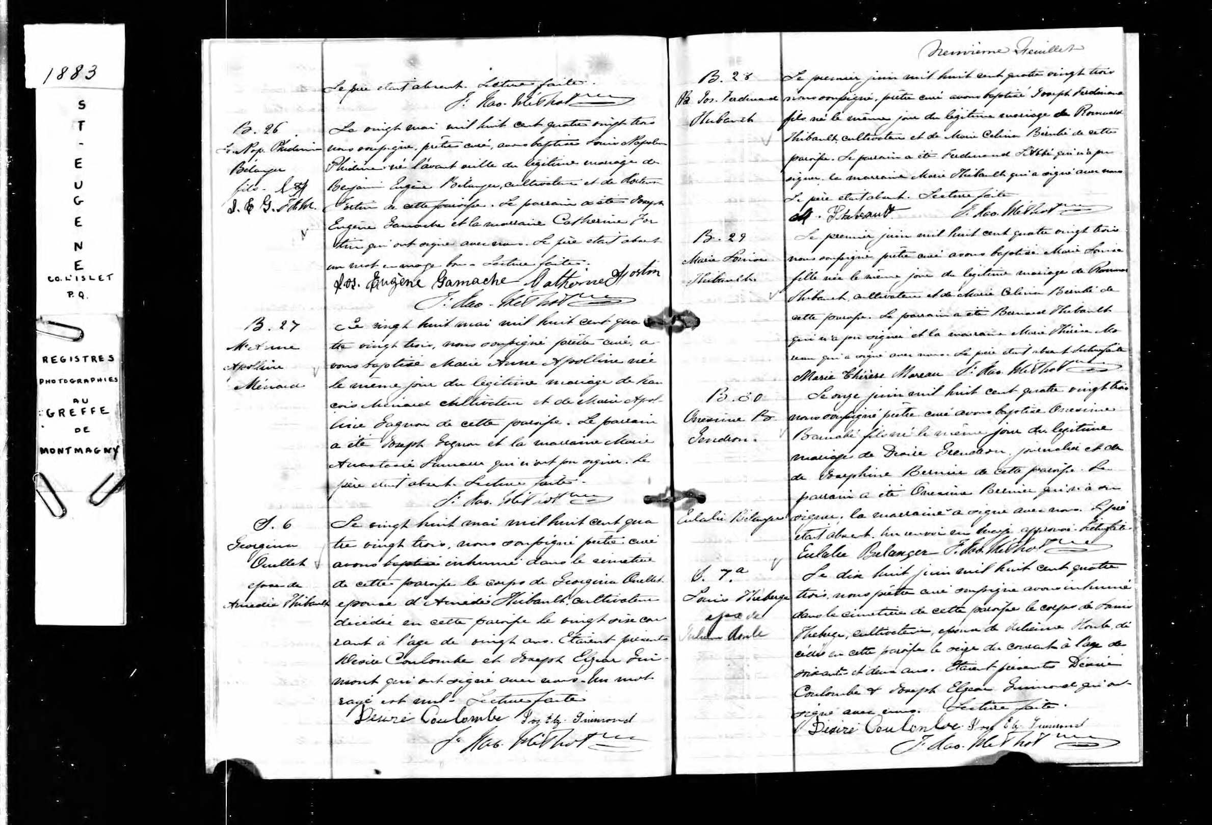 Acte de sépulture