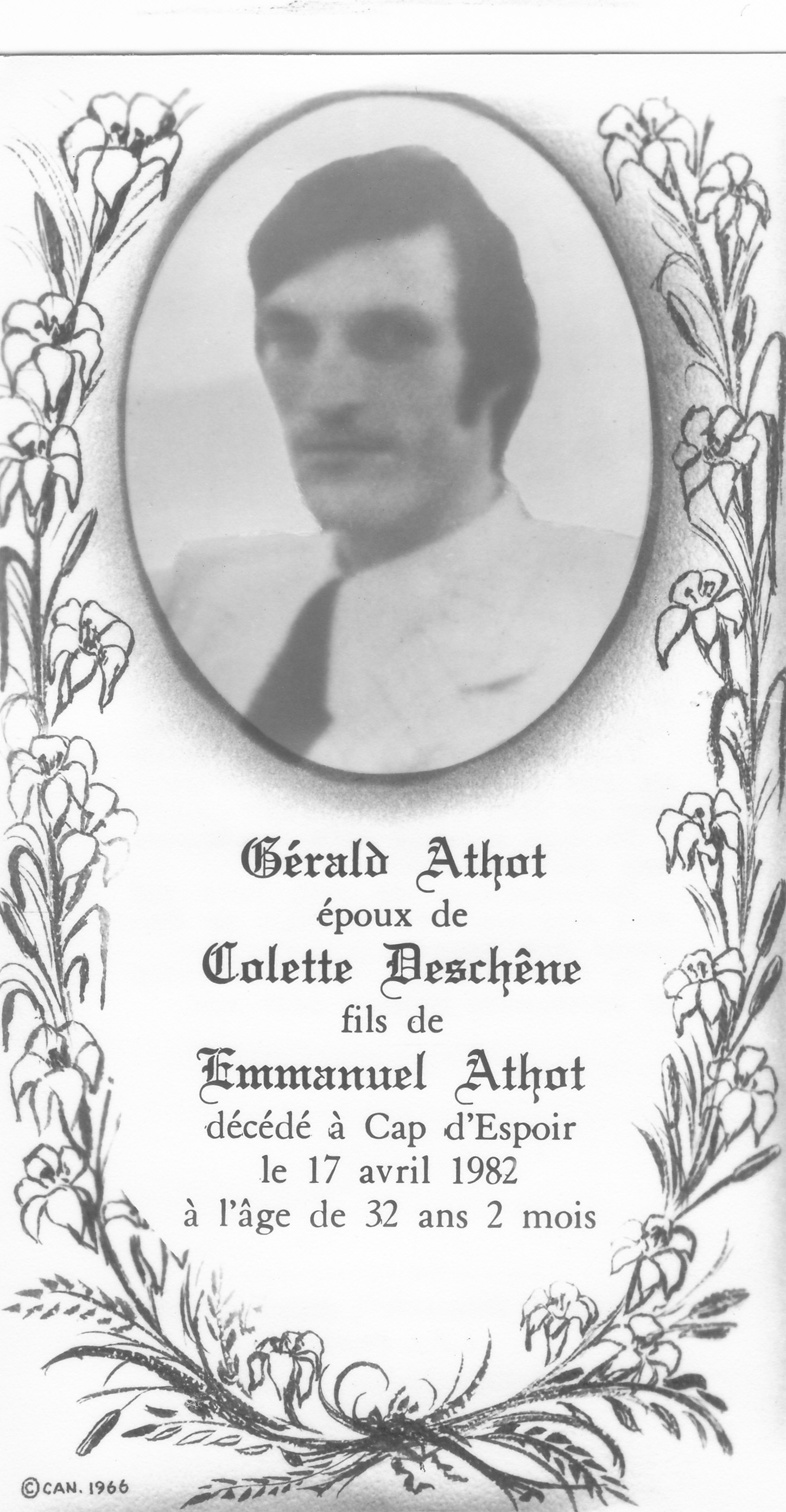 Carte mortuaire