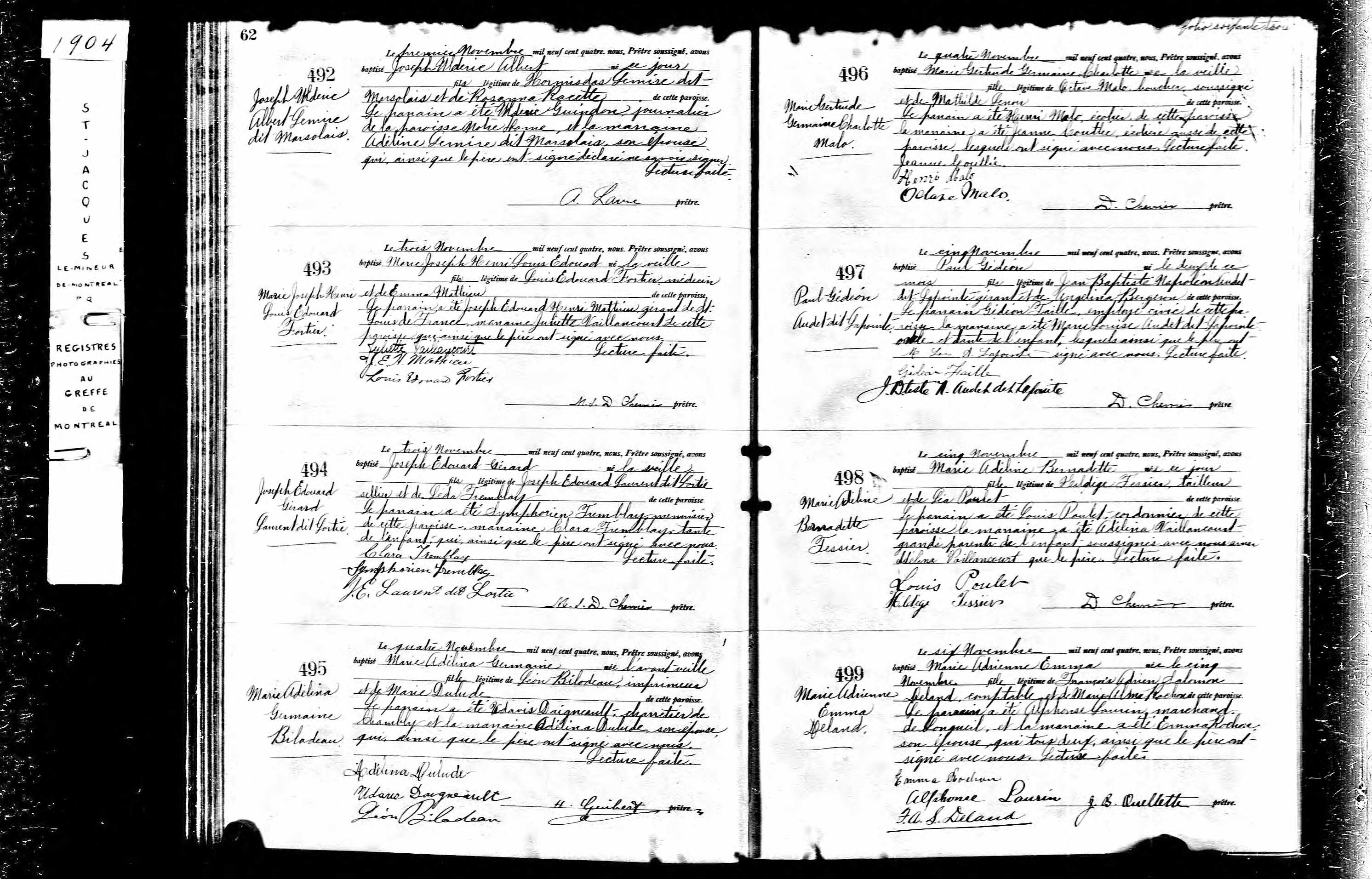Acte de baptême