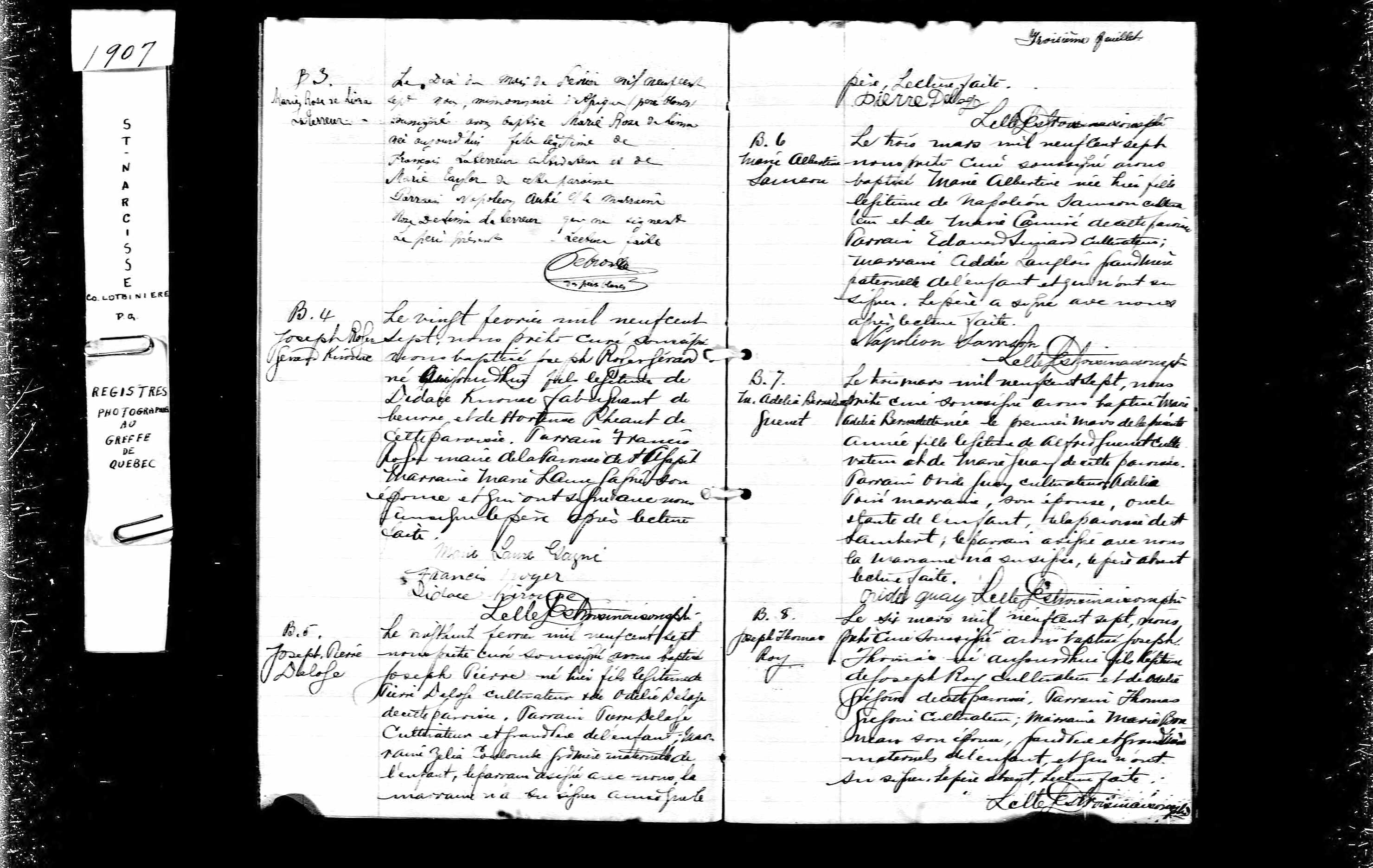 Acte de baptême