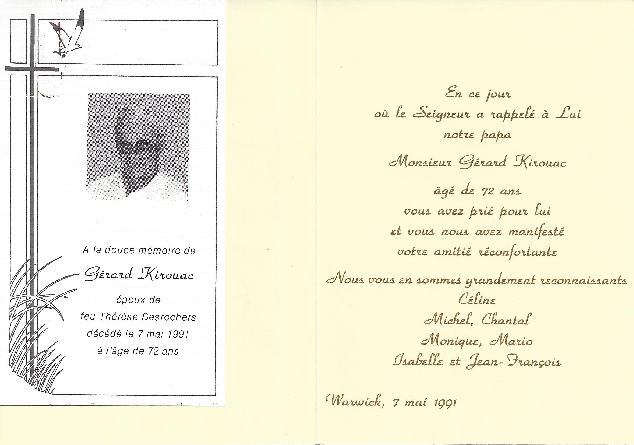 Carte mortuaire