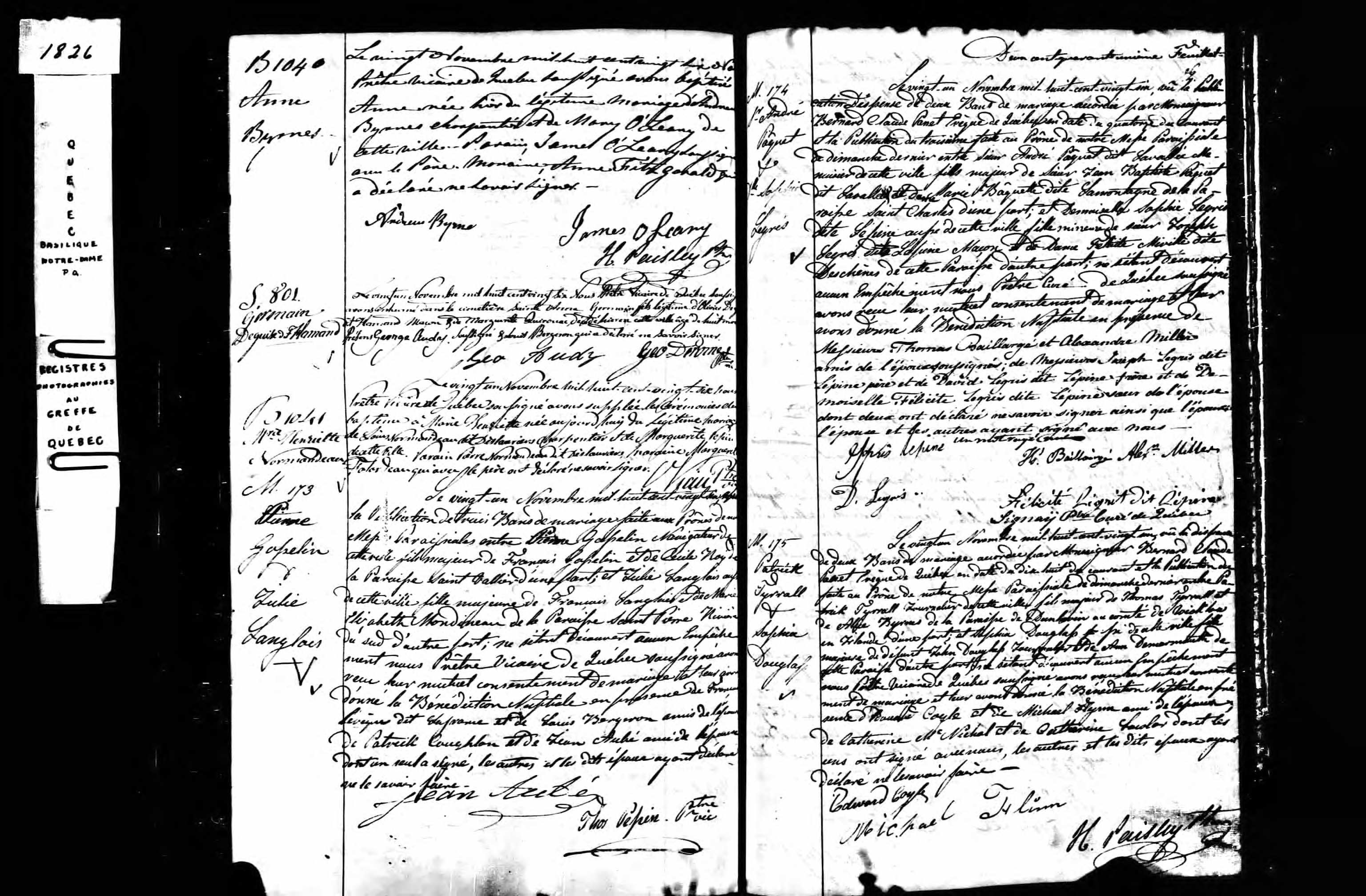Acte de sépulture