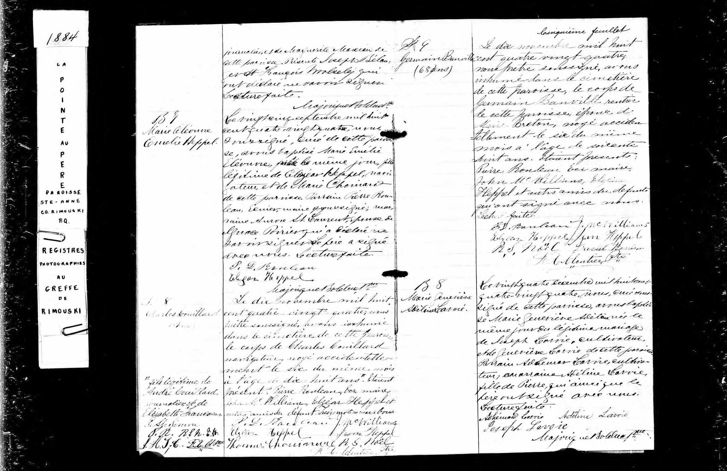 Acte de sépulture