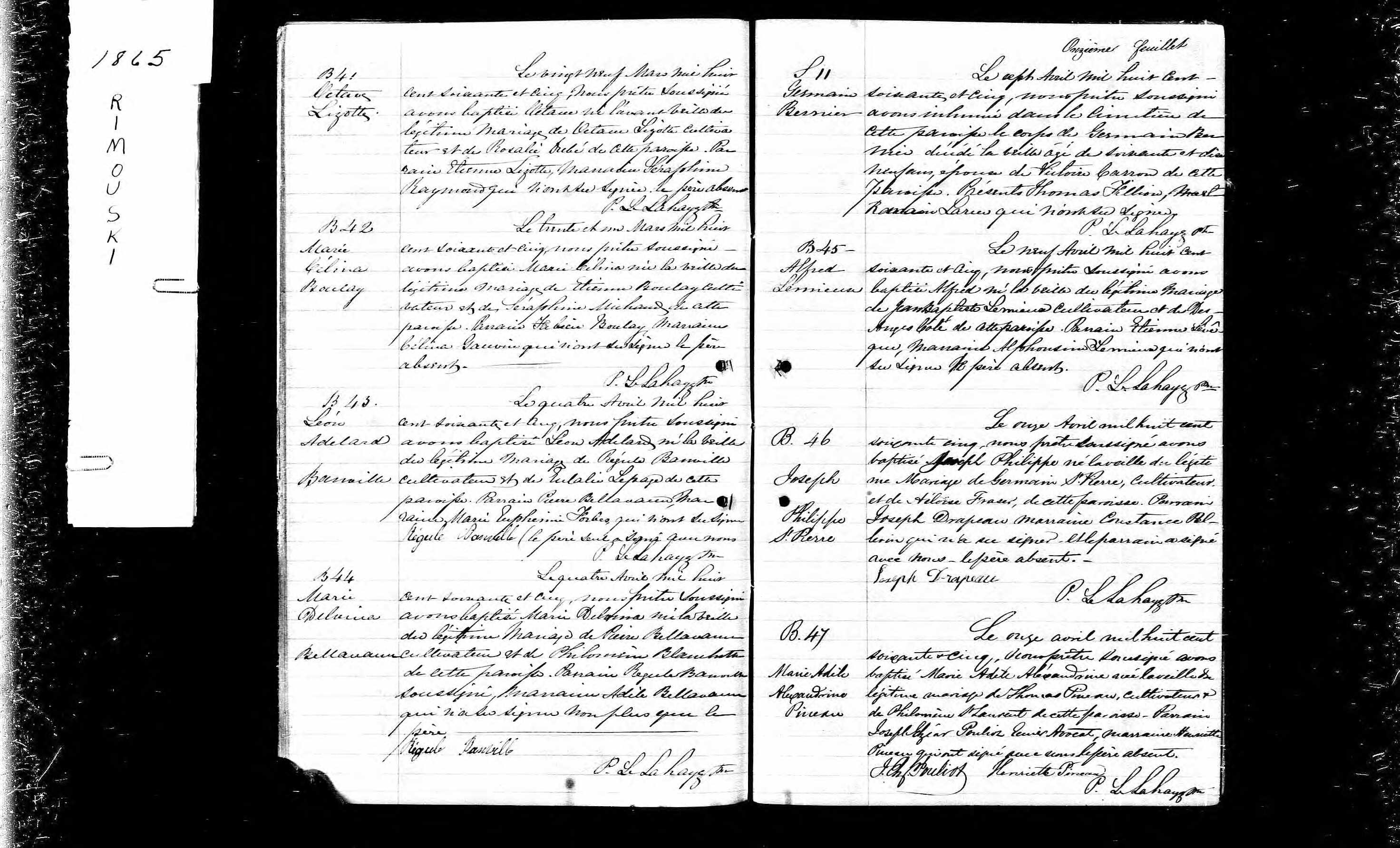 Acte de sépulture