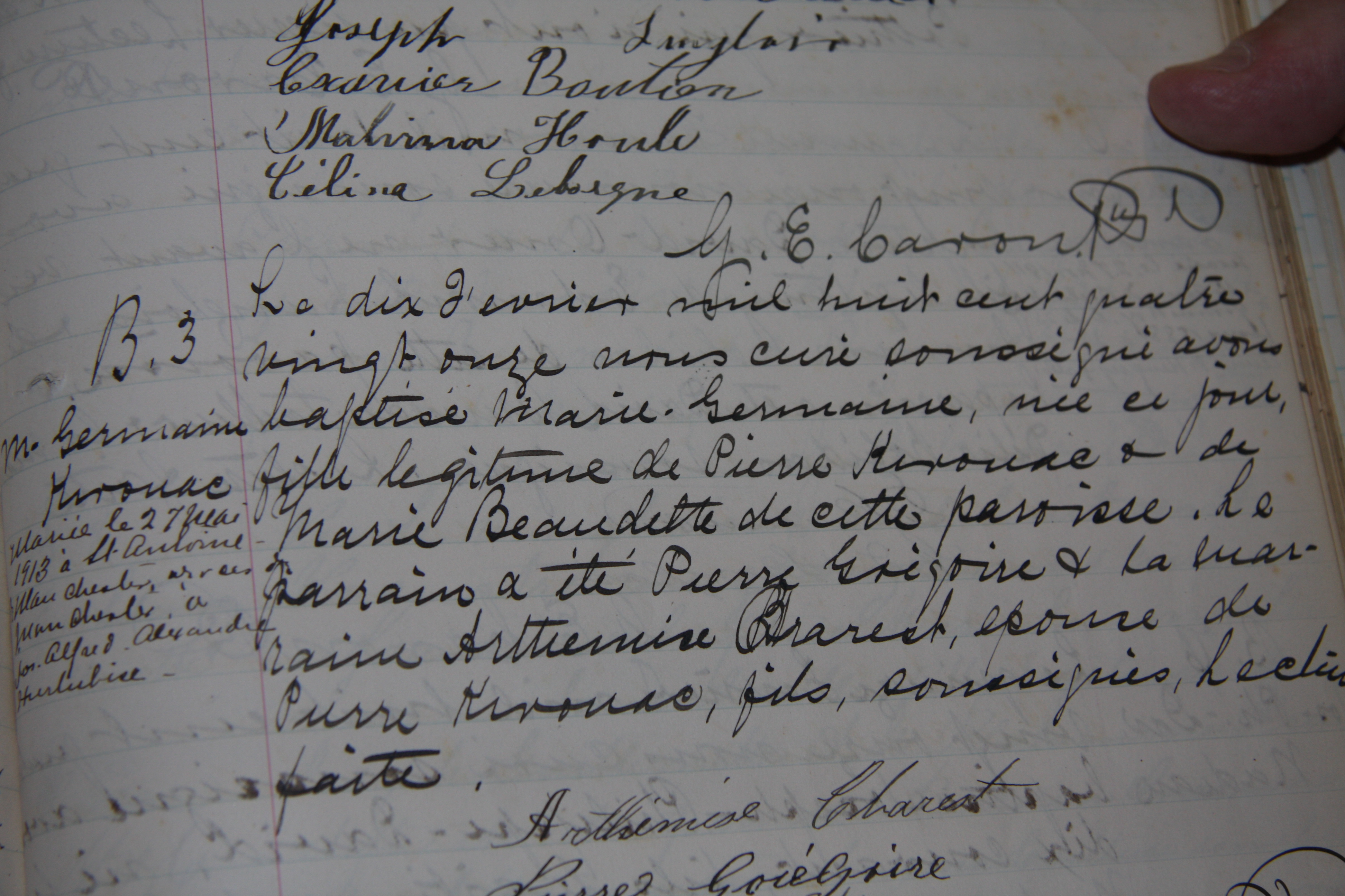 Acte de baptême