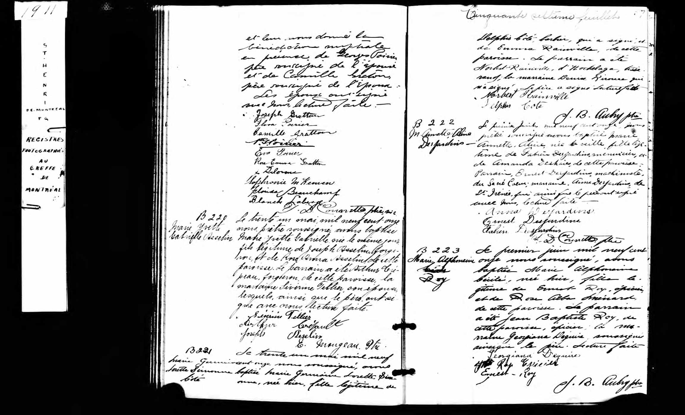 Acte de baptême