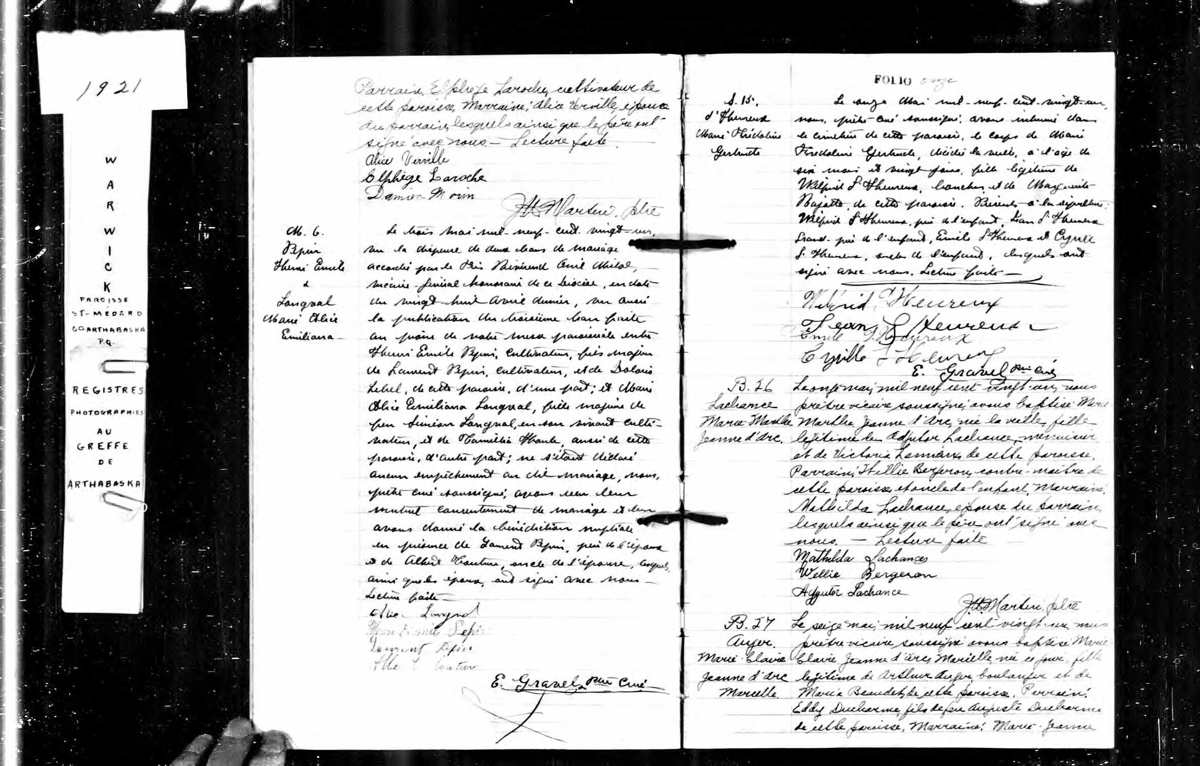 Acte de sépulture