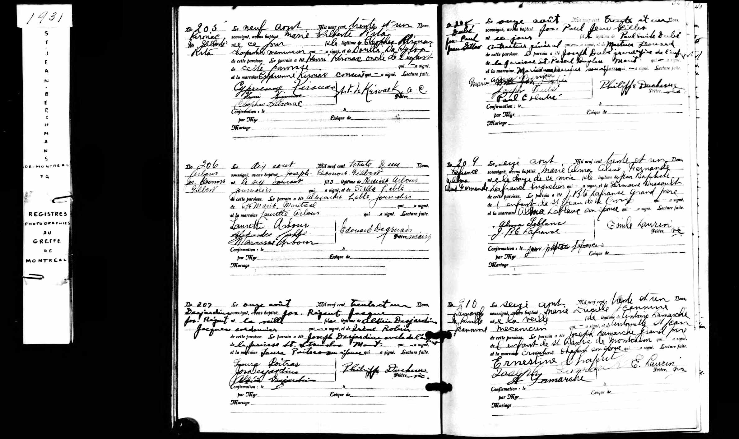 Acte de baptême
