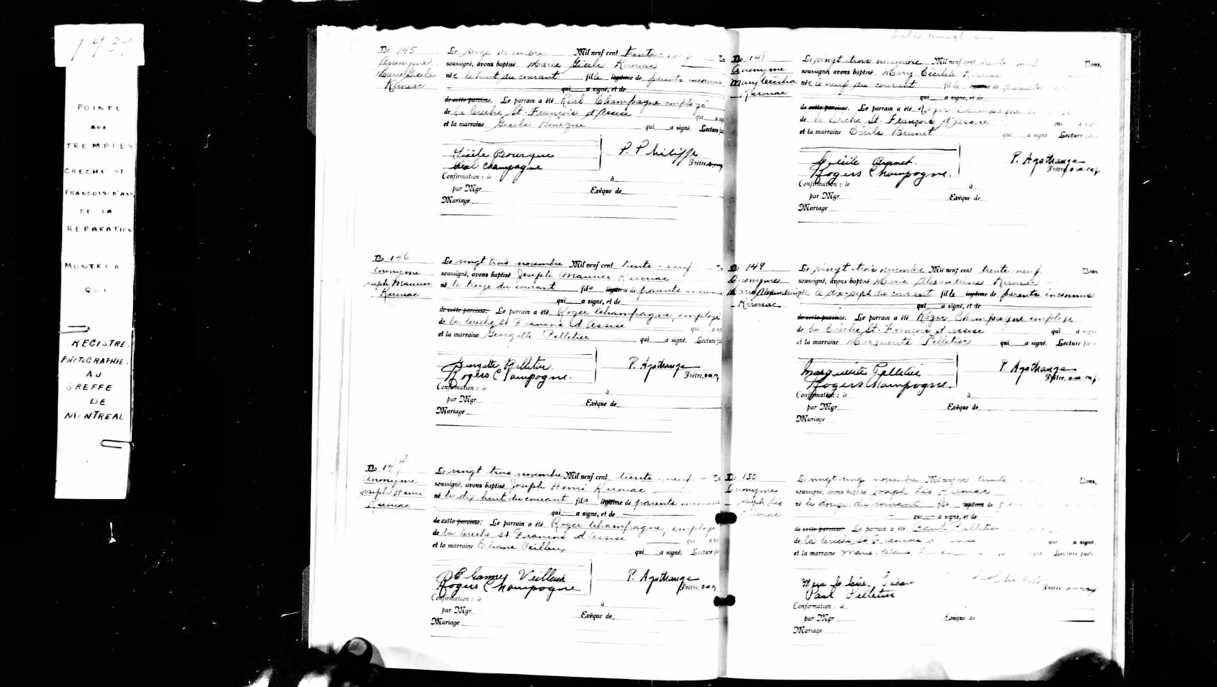 Acte de baptême