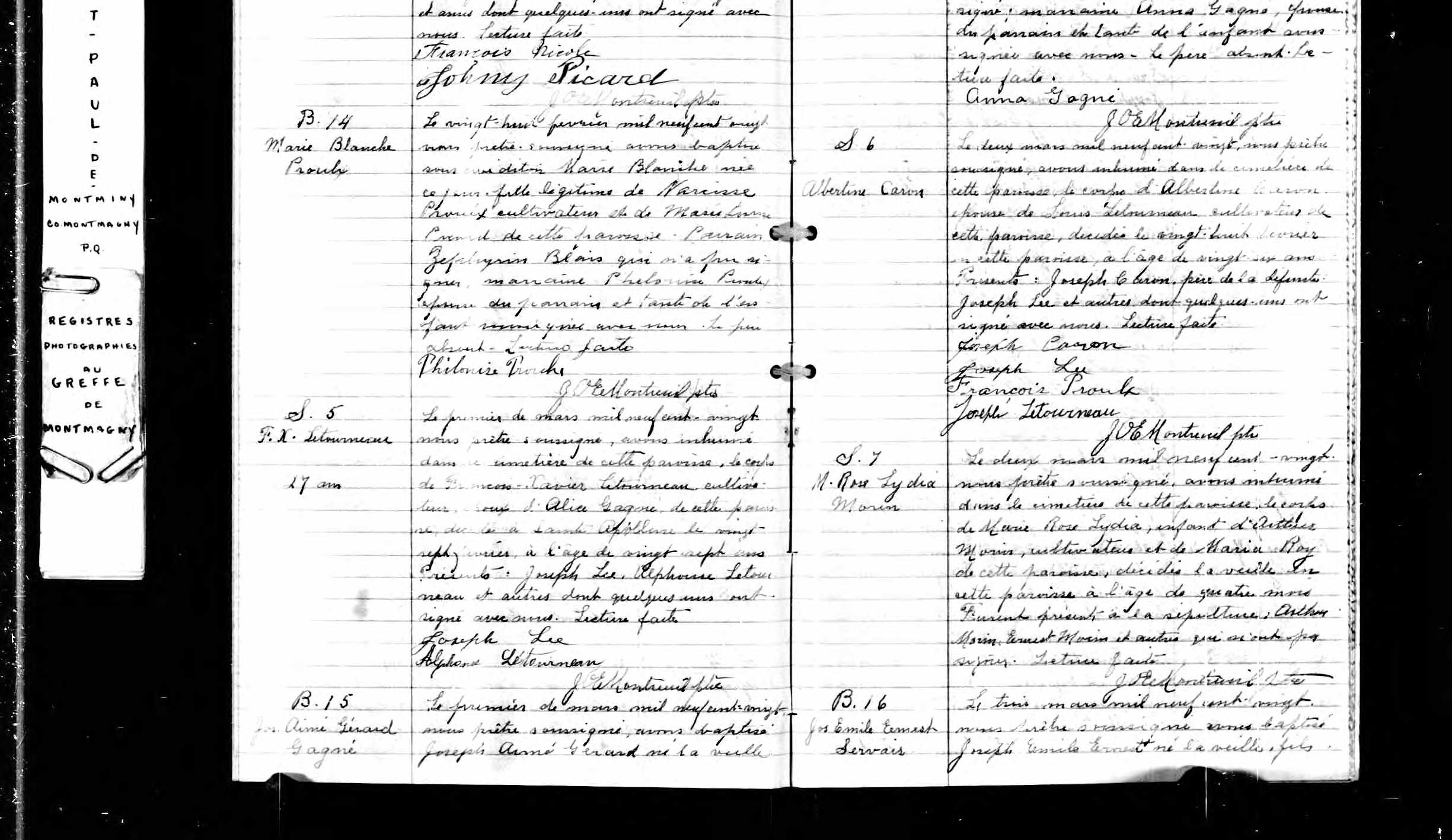  Acte de sépulture