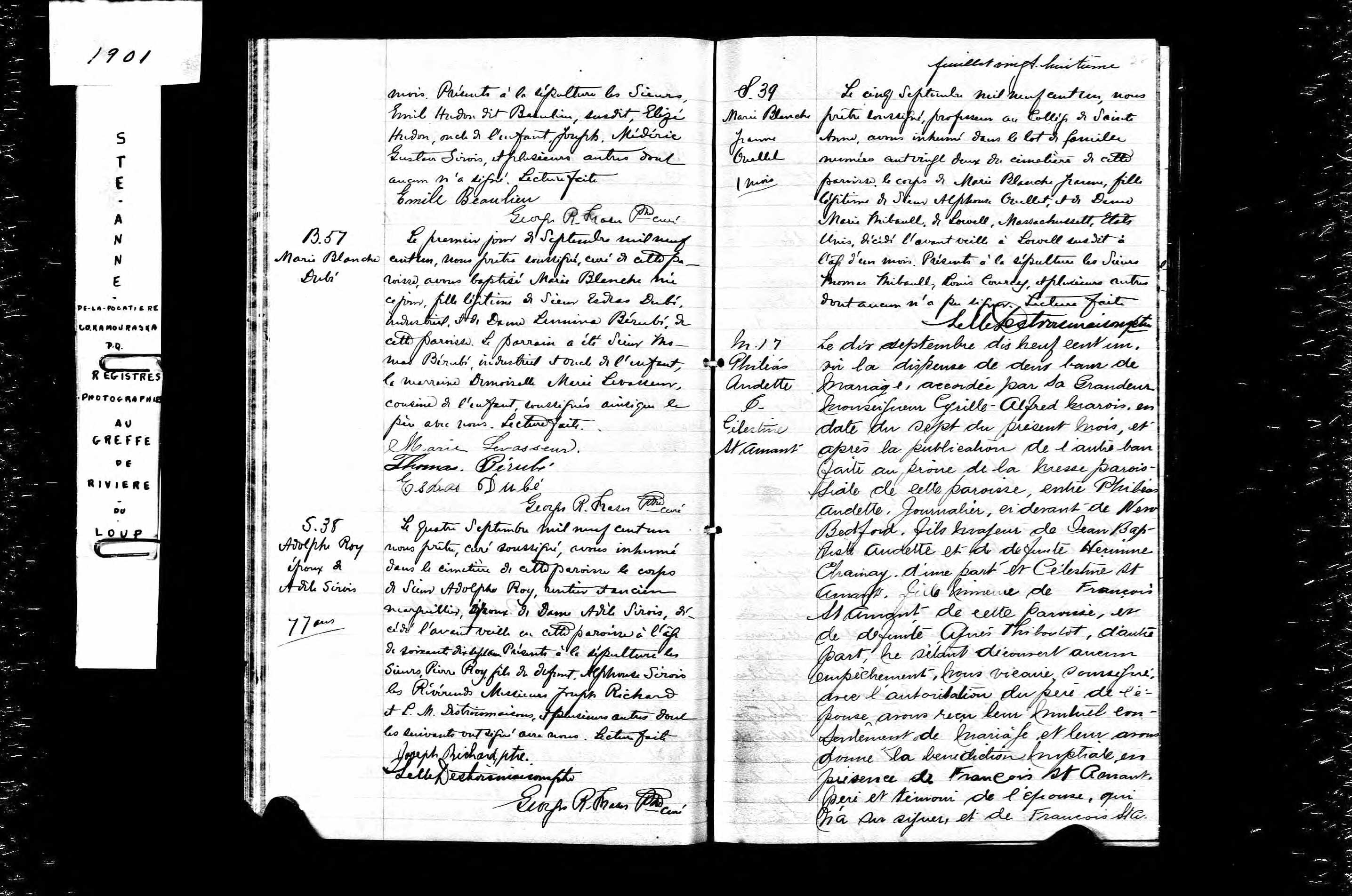 Acte de sépulture