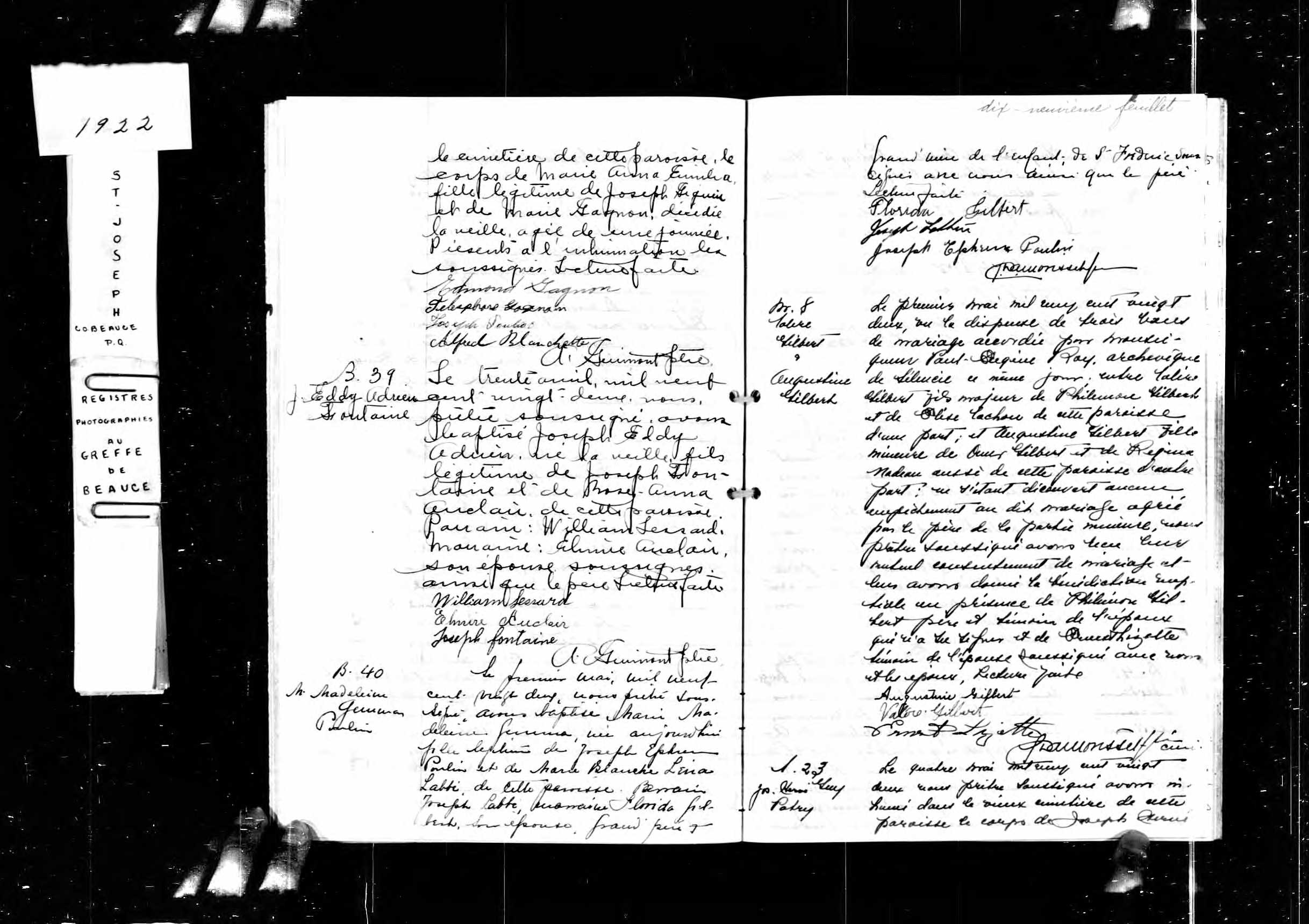  Acte de sépulture