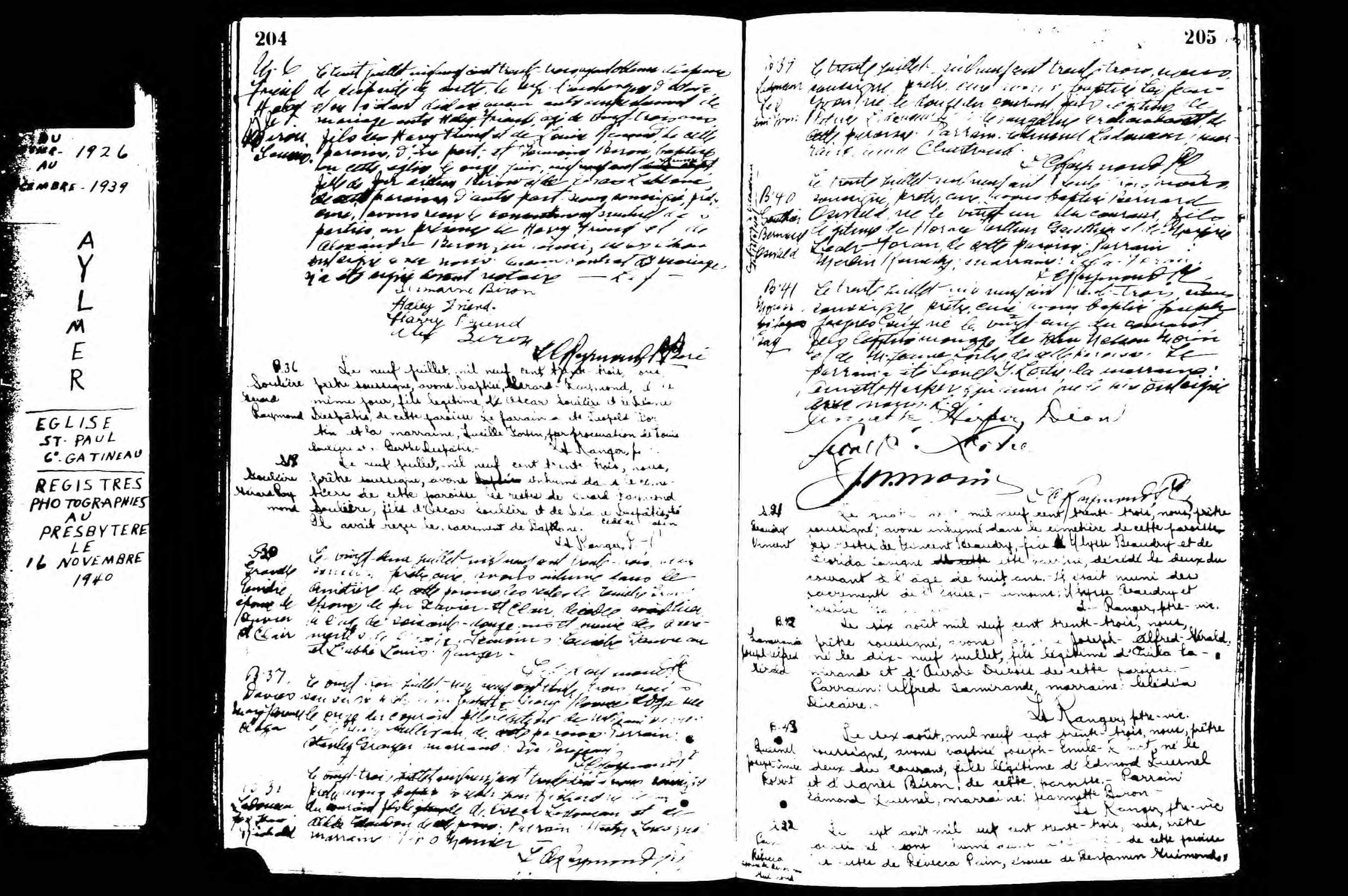 Acte de baptême Acte de baptême