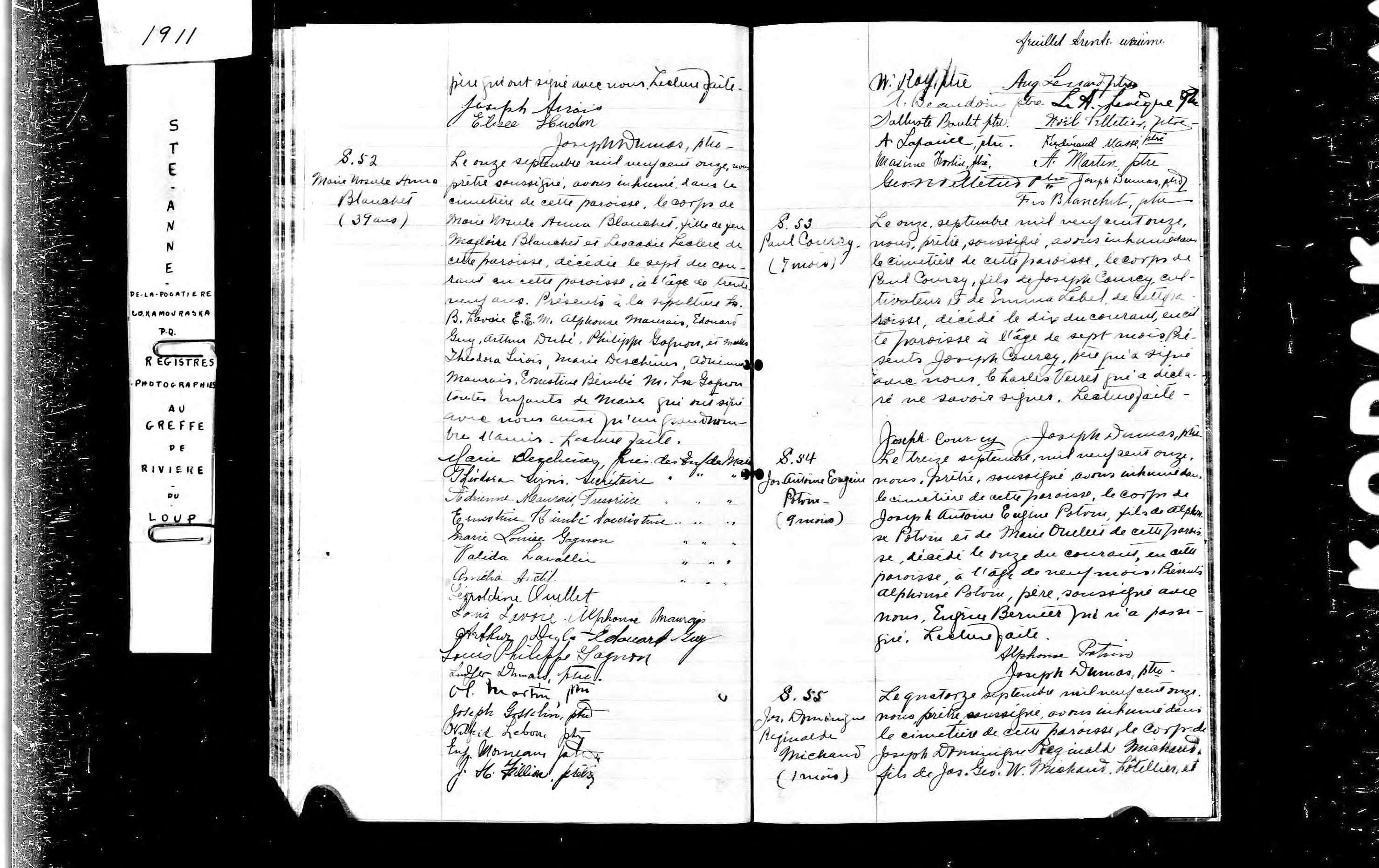  Acte de sépulture