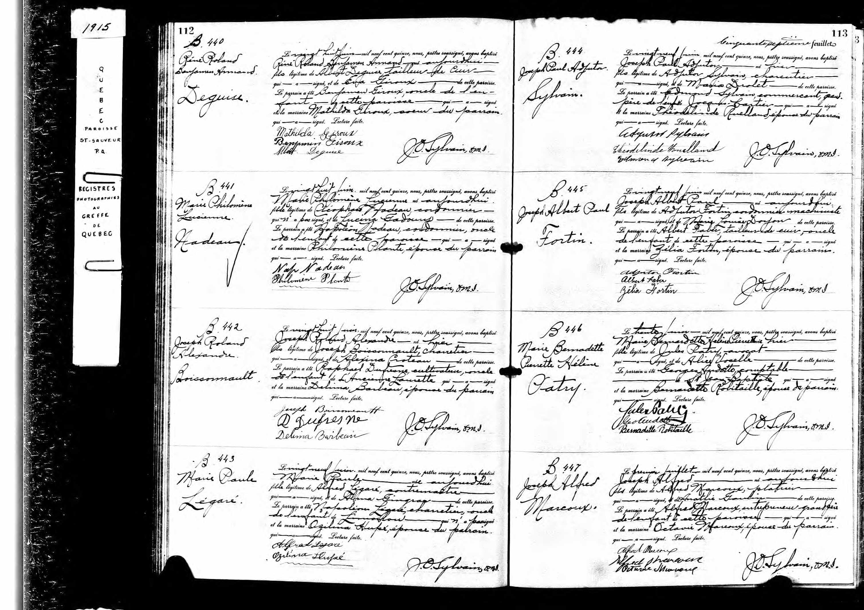 Acte de baptême