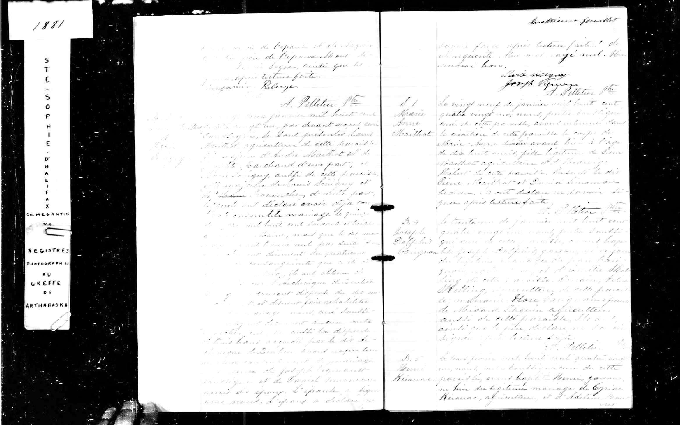 Acte de baptême Acte de baptême