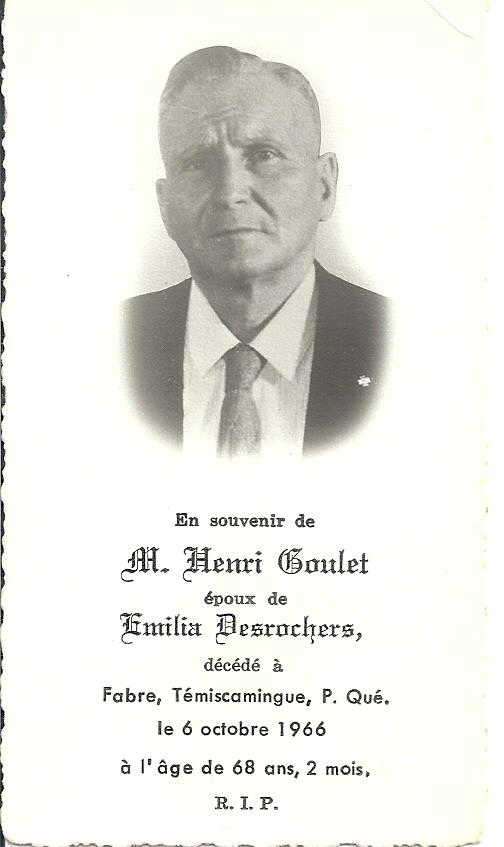 Carte mortuaire