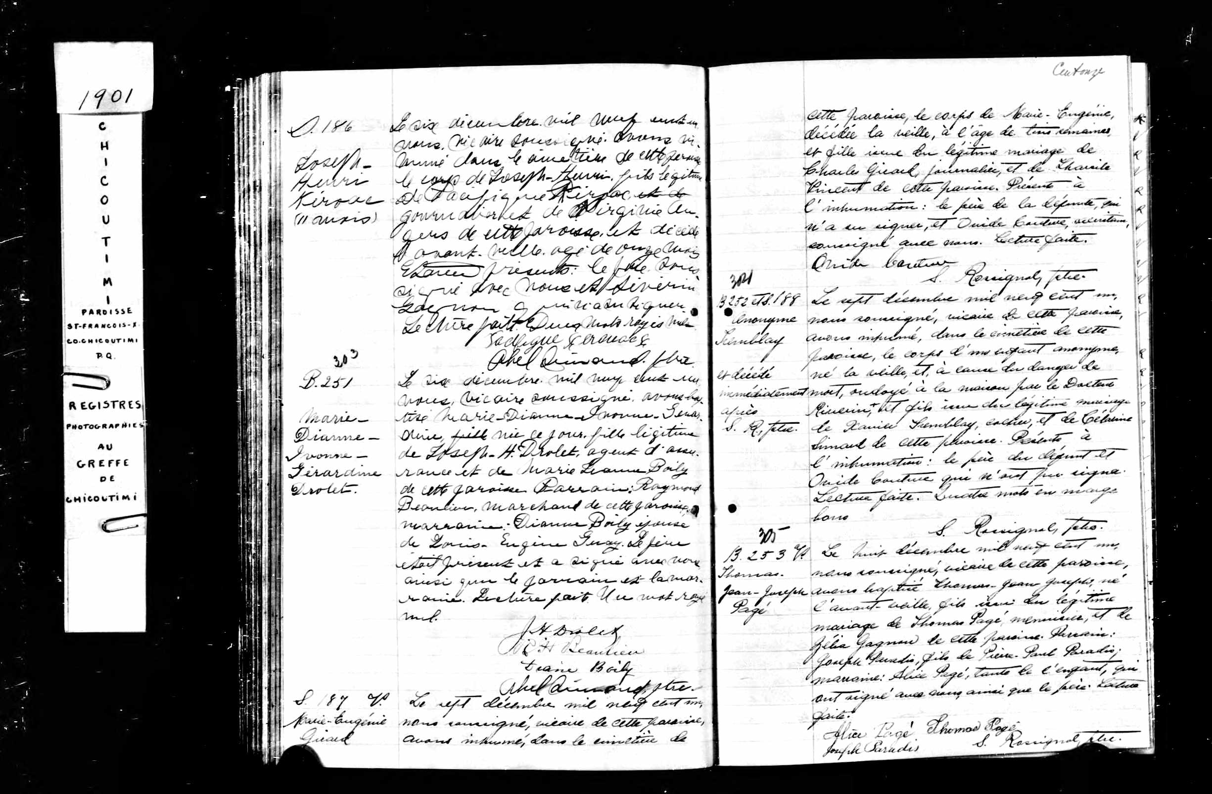 Acte de sépulture