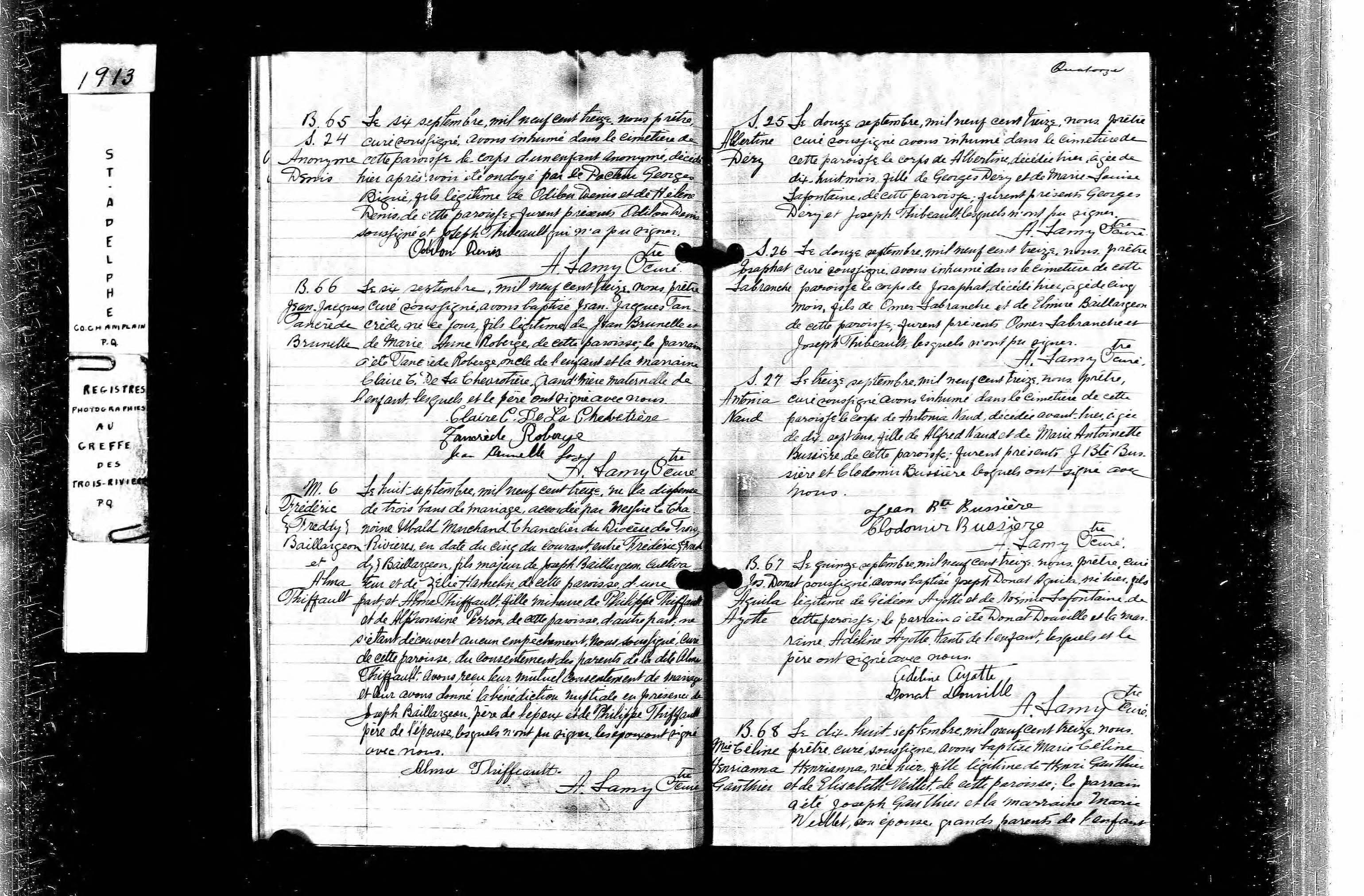 Acte de baptême Acte de baptême