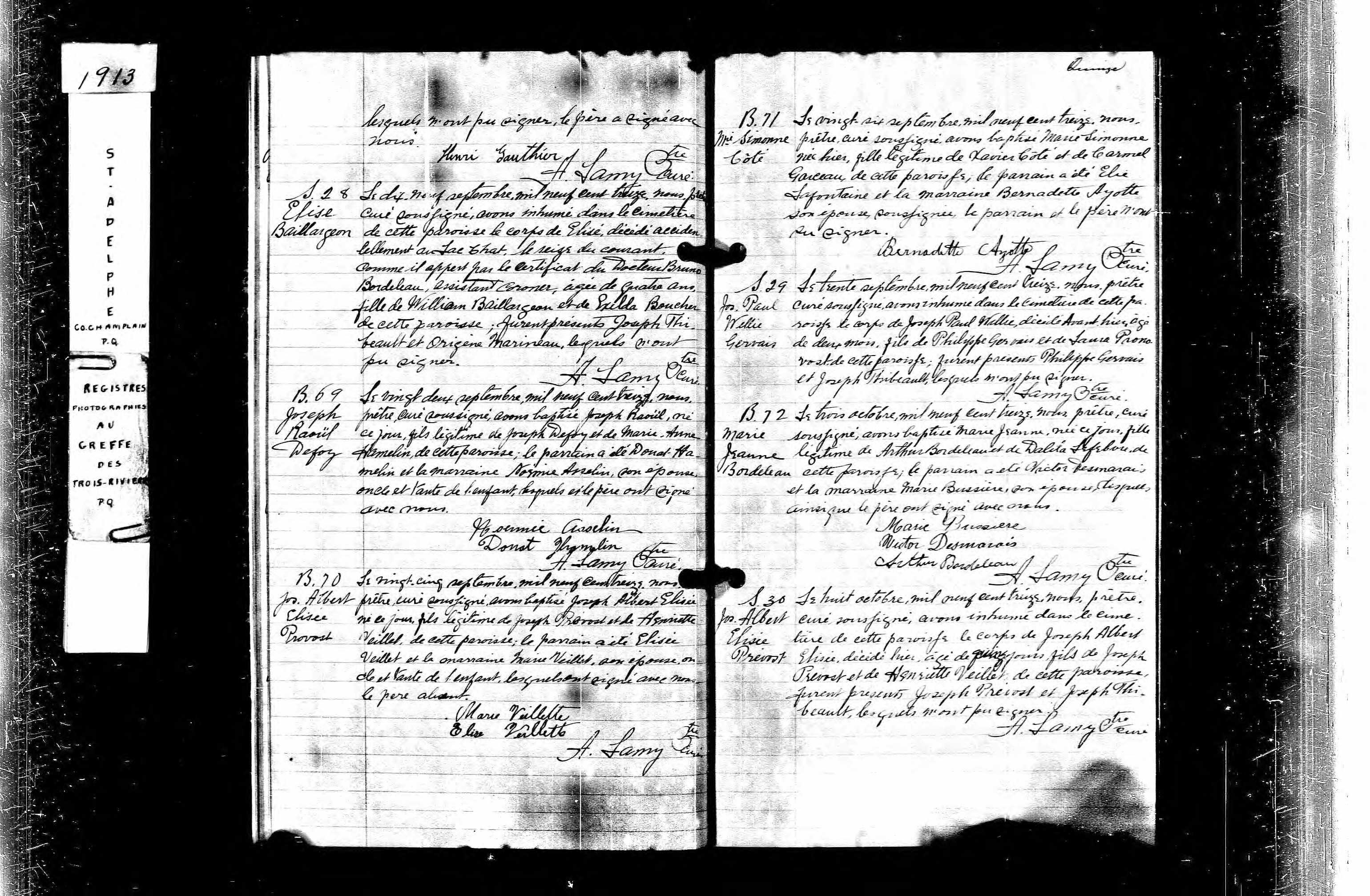 Acte de baptême Acte de baptême