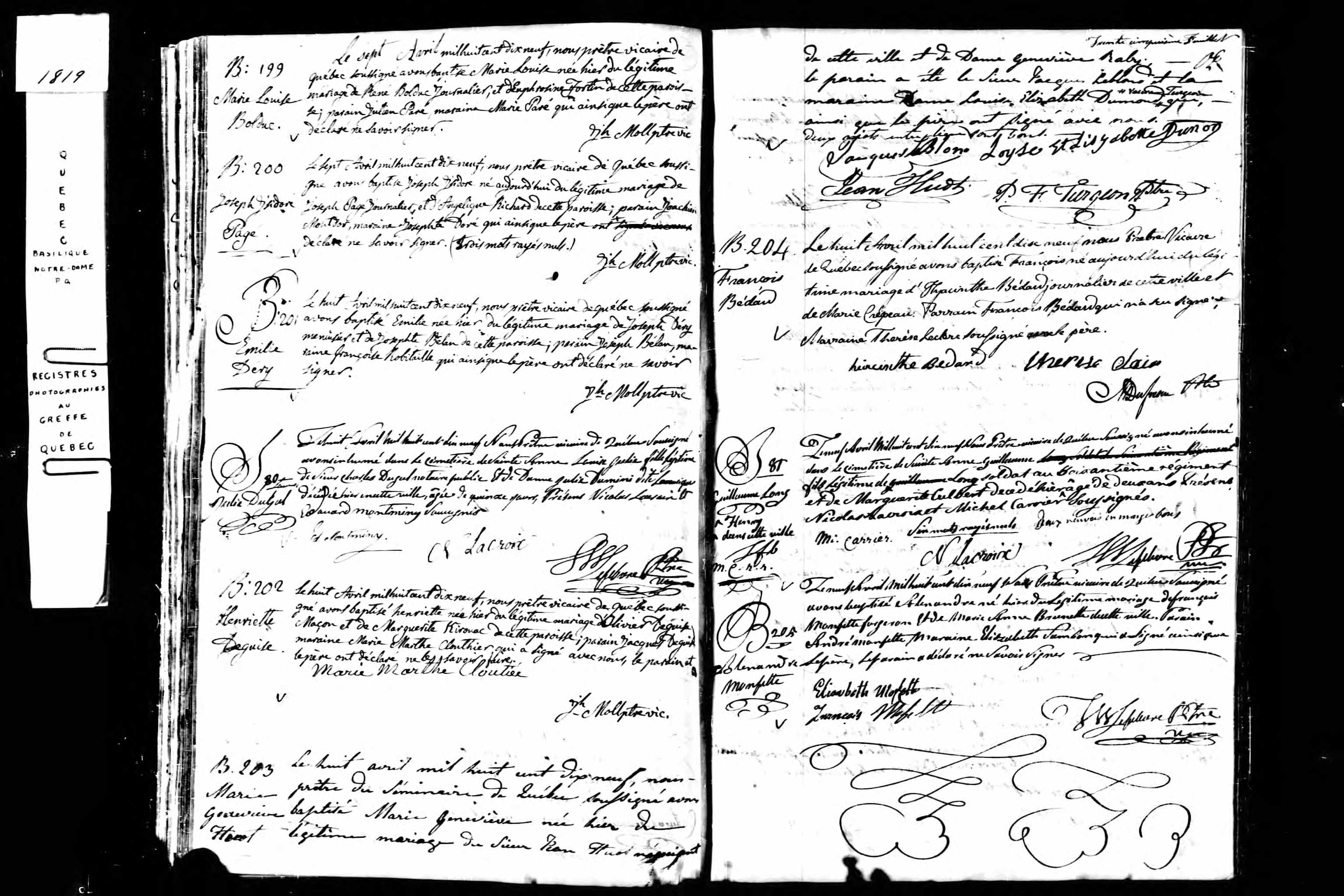 Acte de baptême