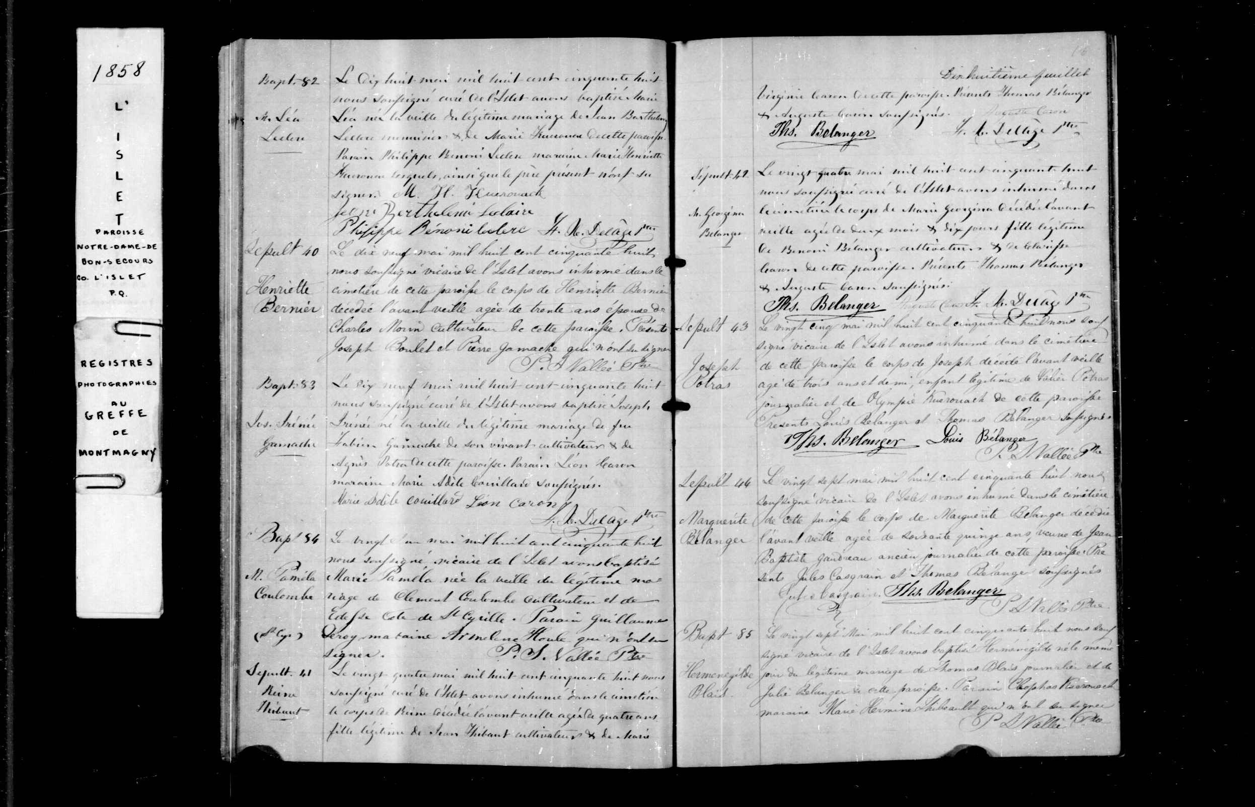 Acte de sépulture