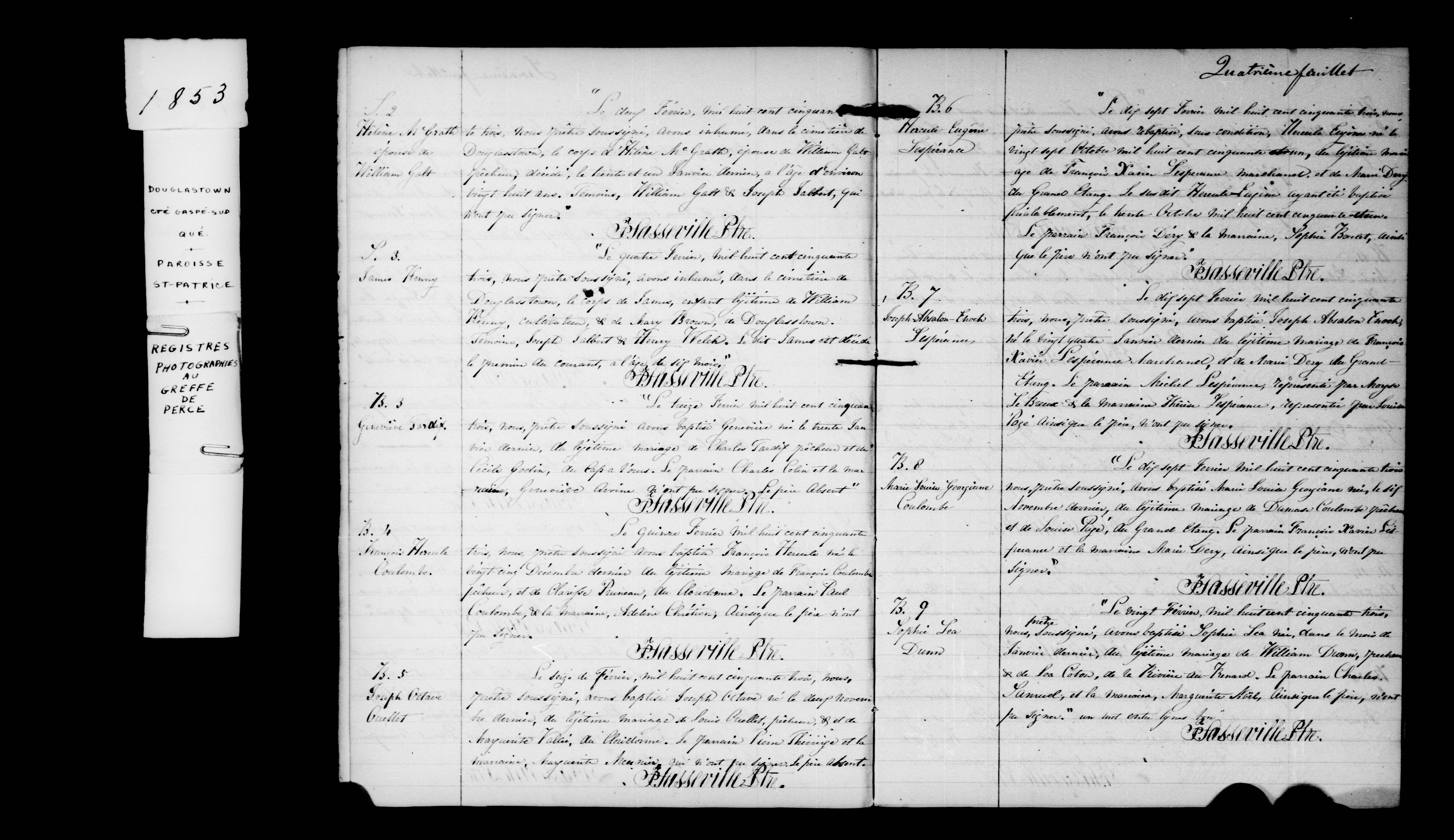 Acte de baptême Acte de baptême