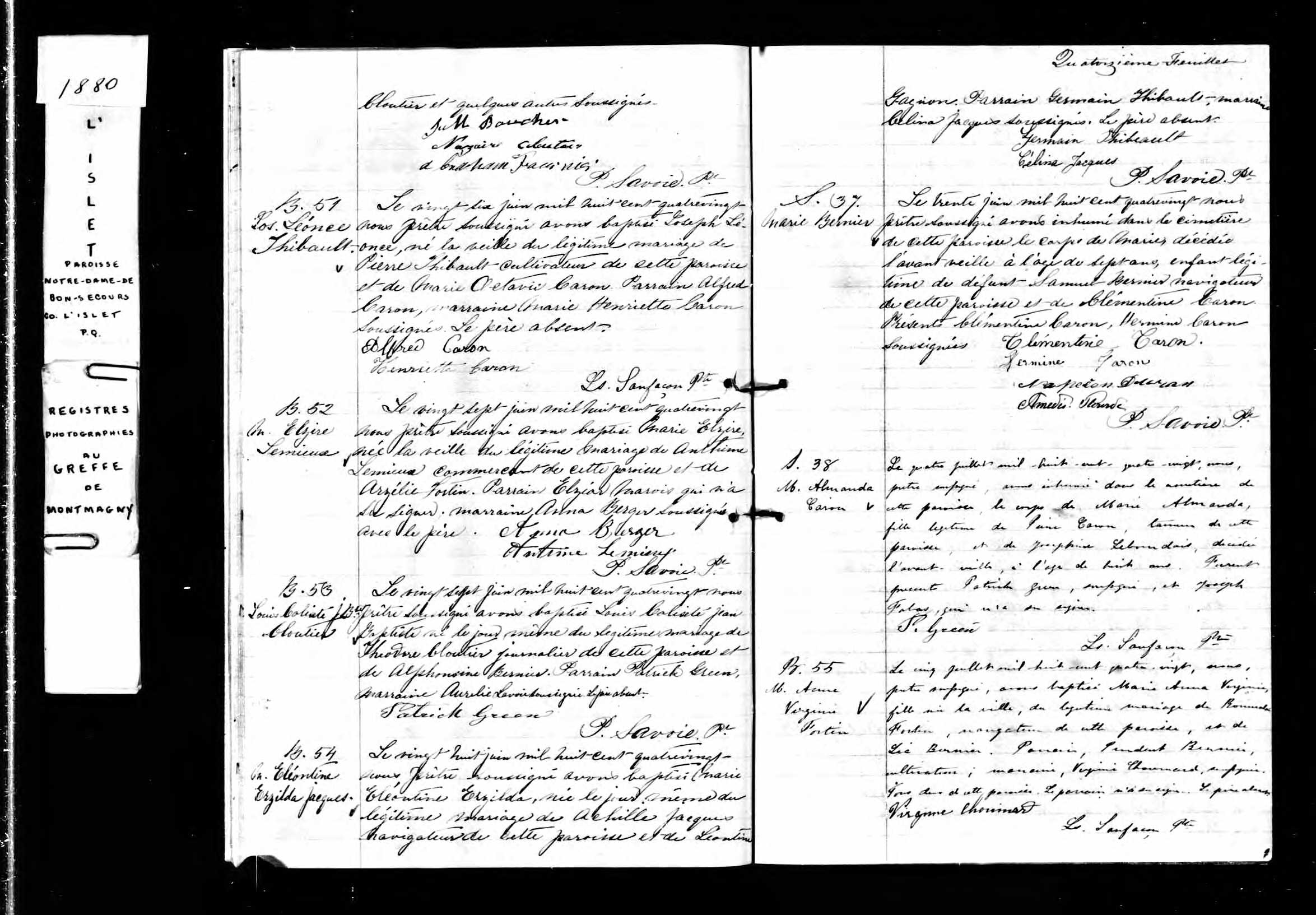 Acte de sépulture