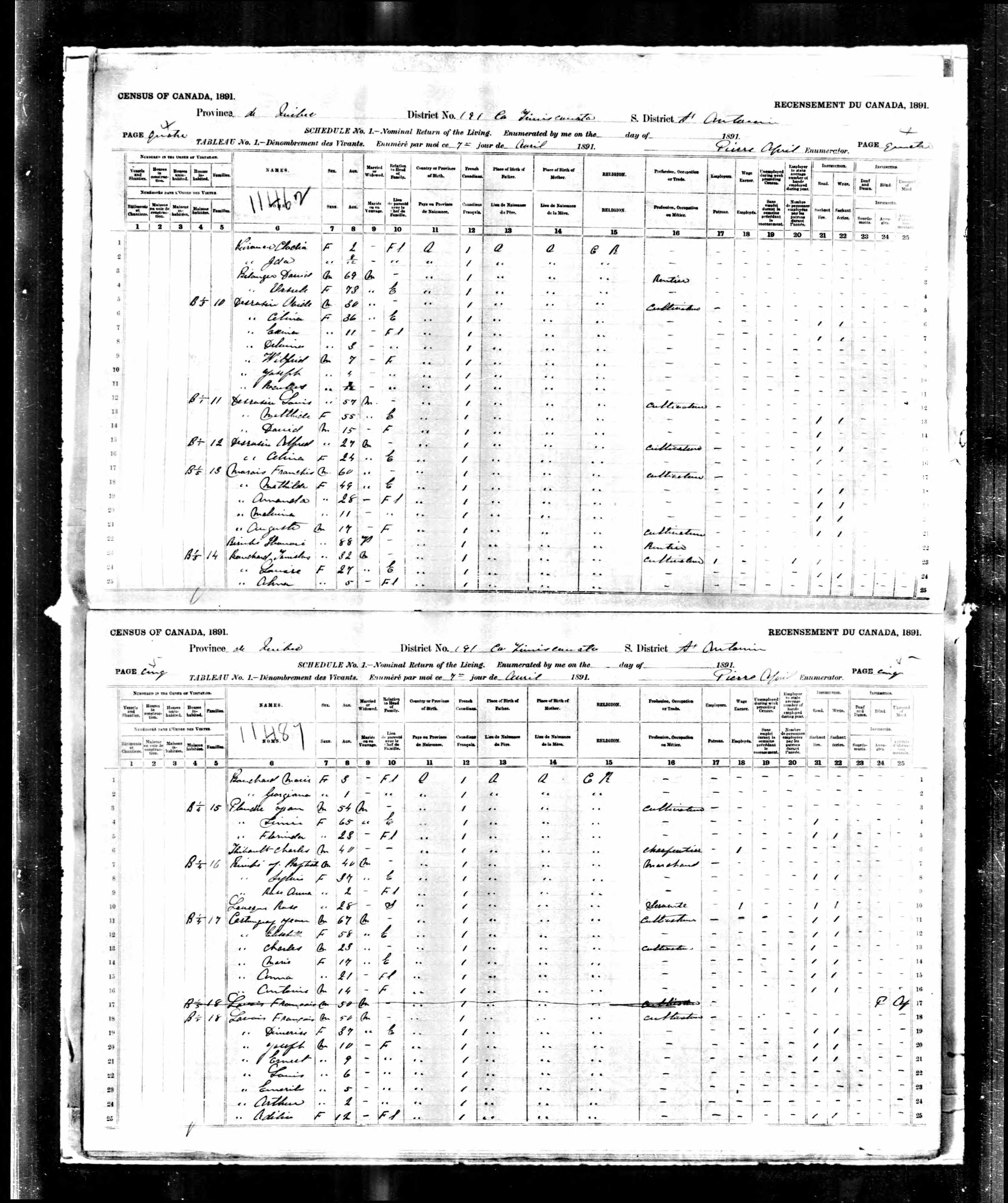 Recensement canadien 1891