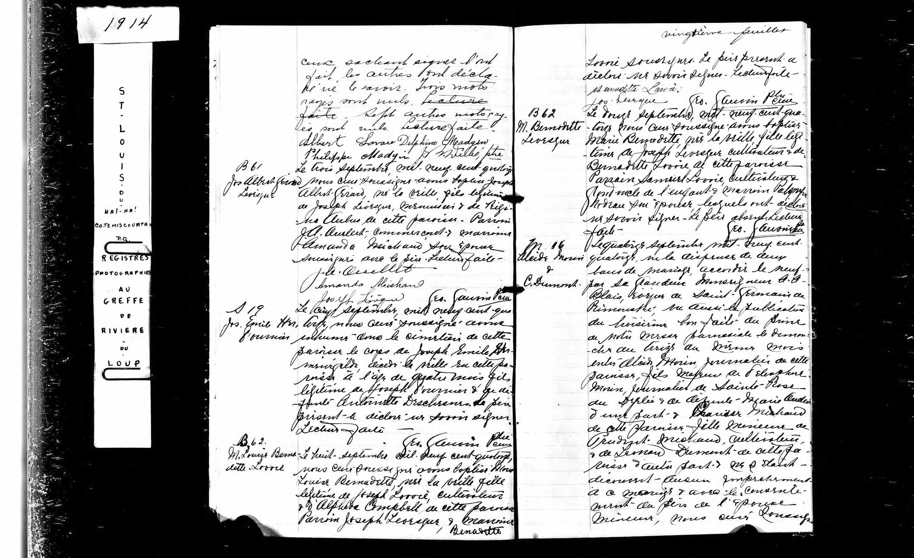 Acte de sépulture