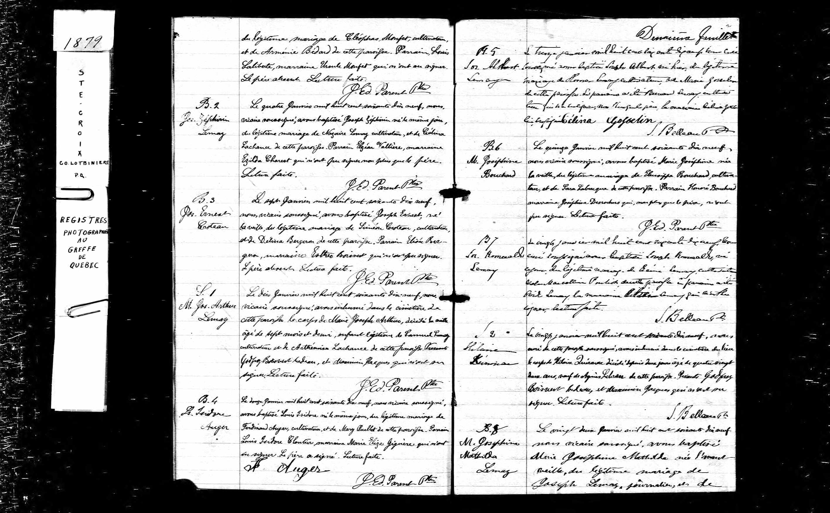 Acte de sépulture