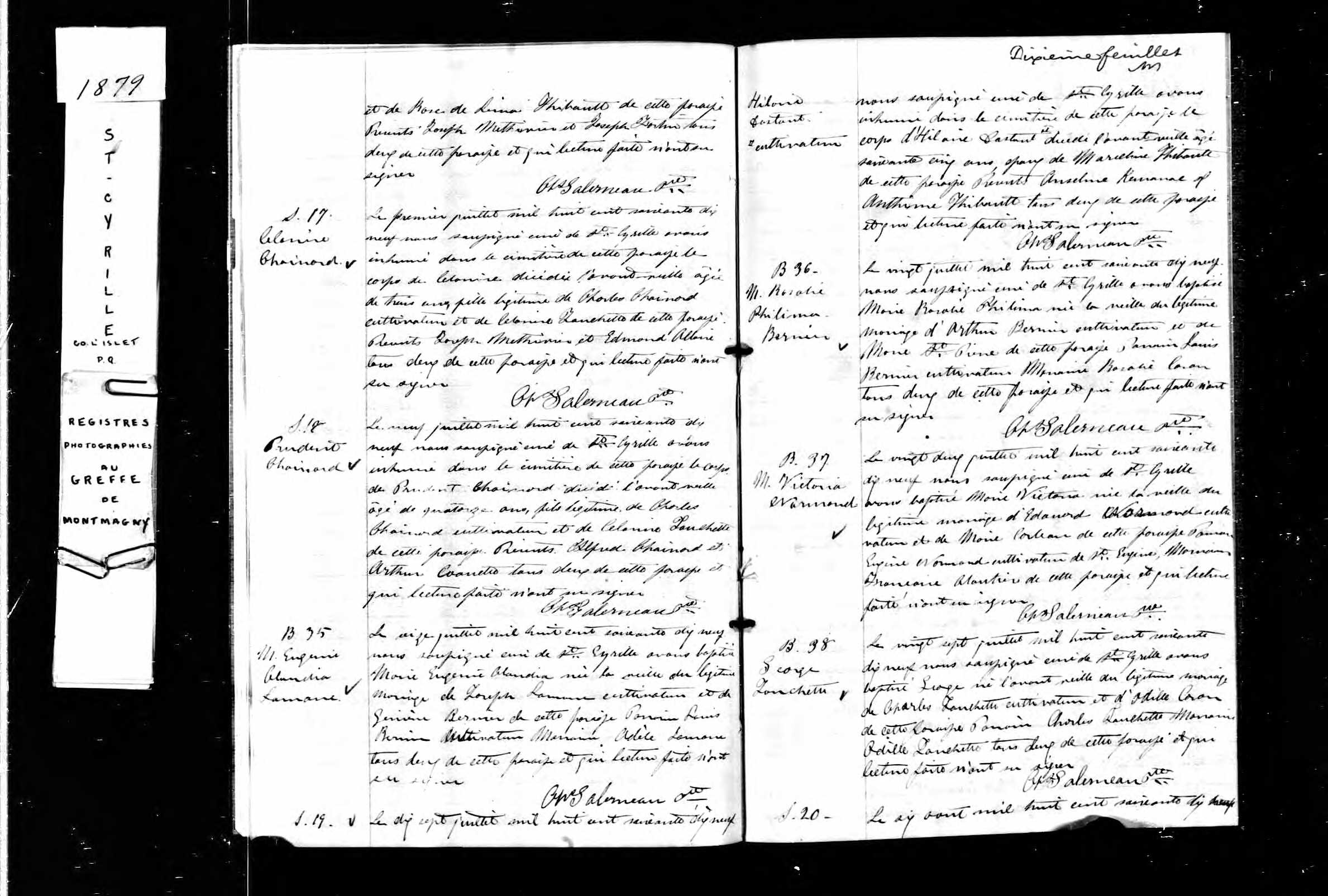 Acte de sépulture Acte de sépulture