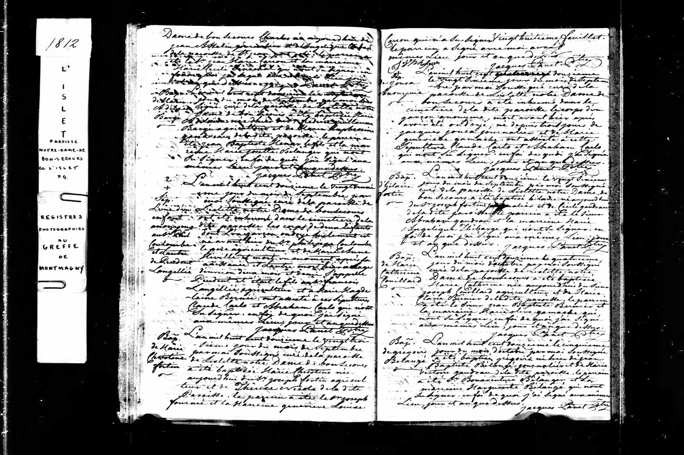Acte de baptême Acte de baptême