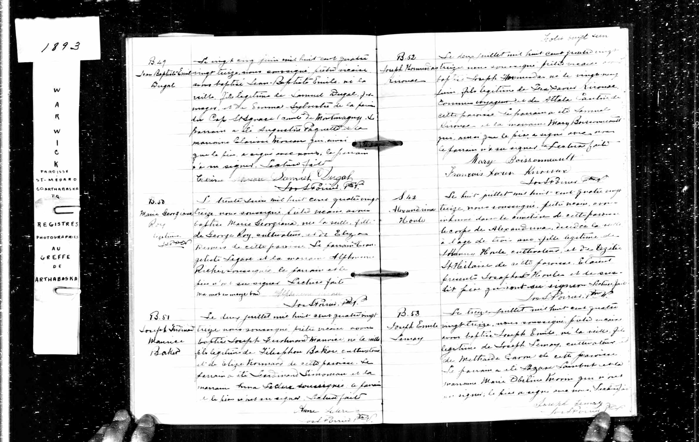 Acte de baptême