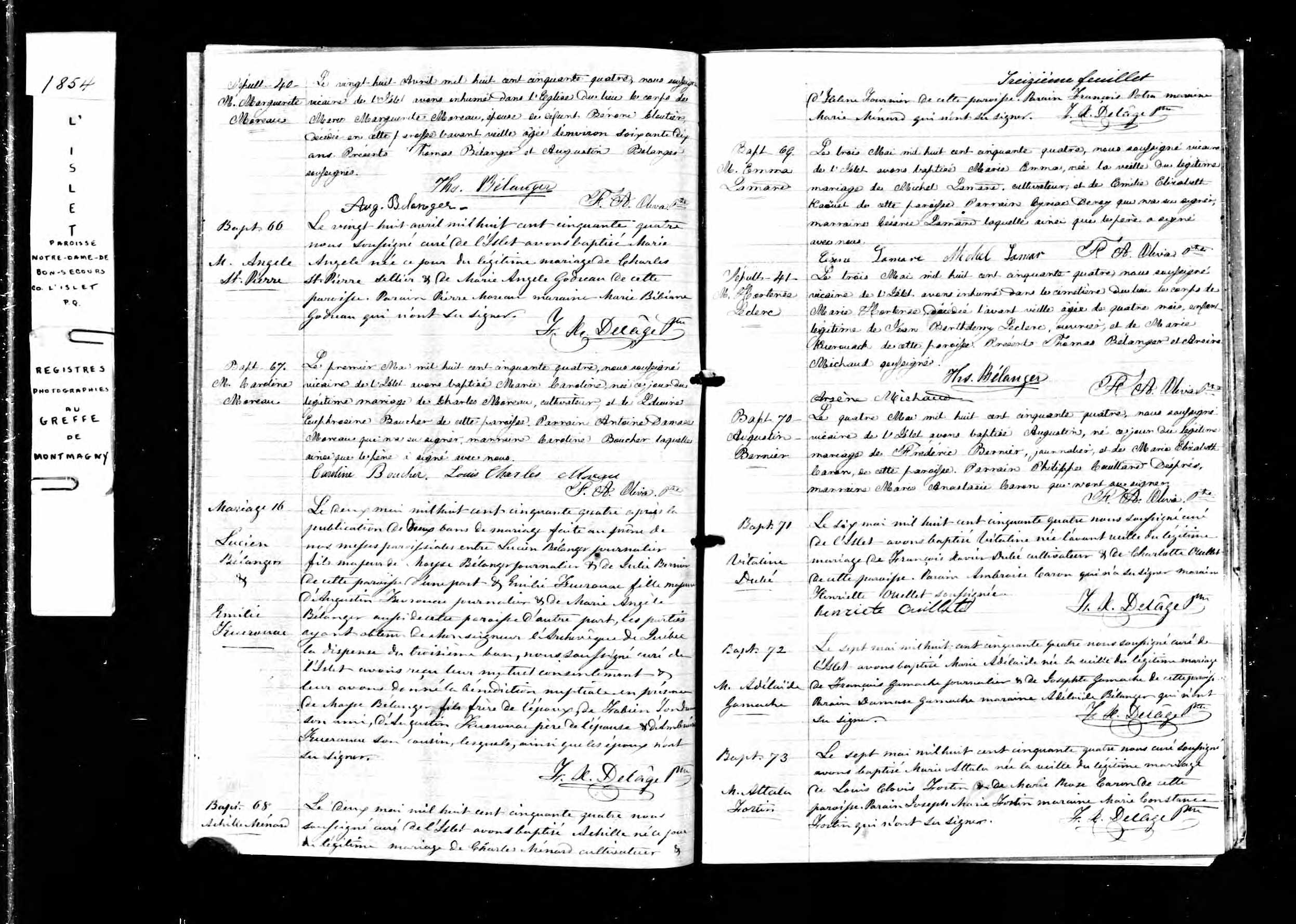 Acte de sépulture