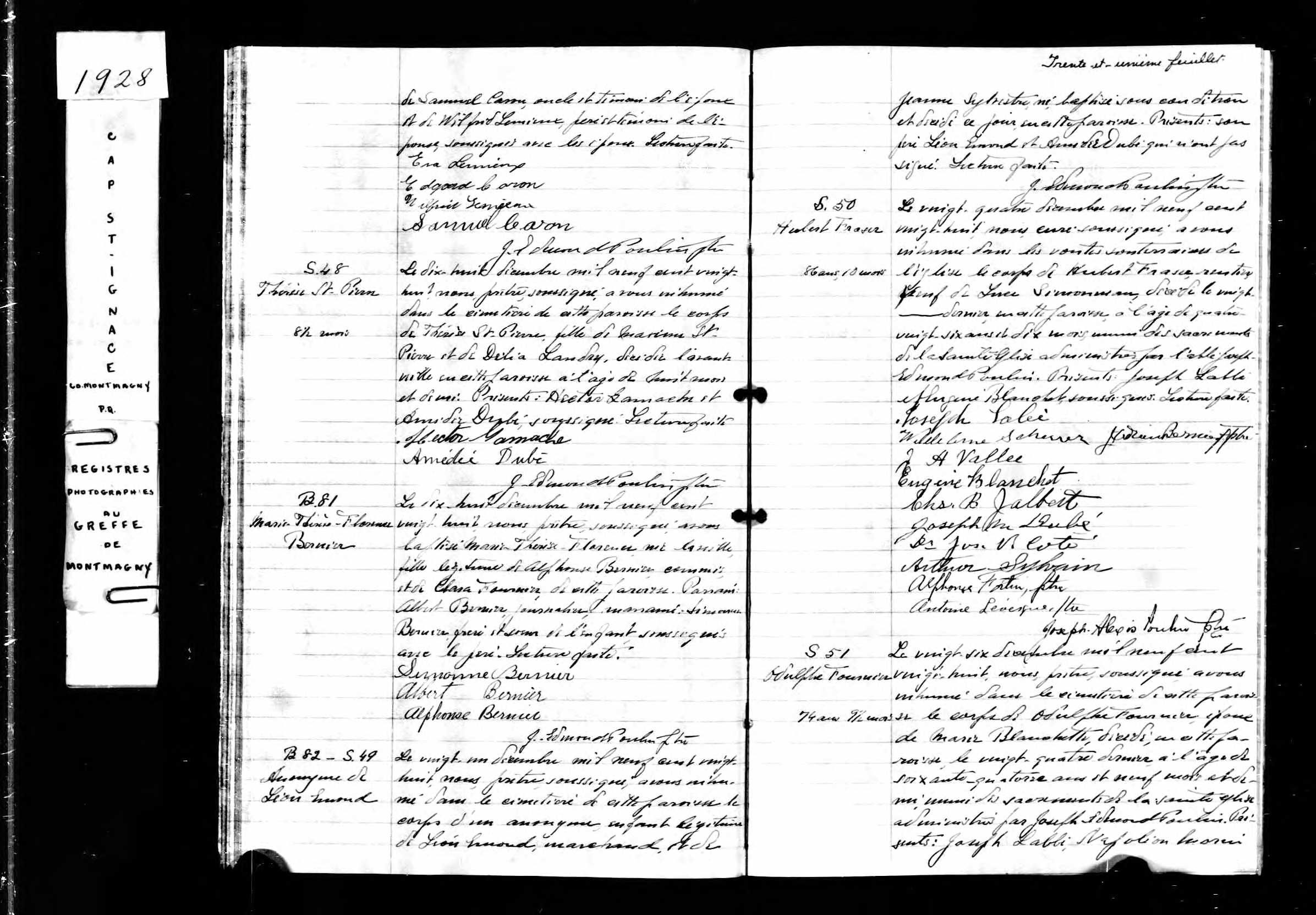 Acte de sépulture