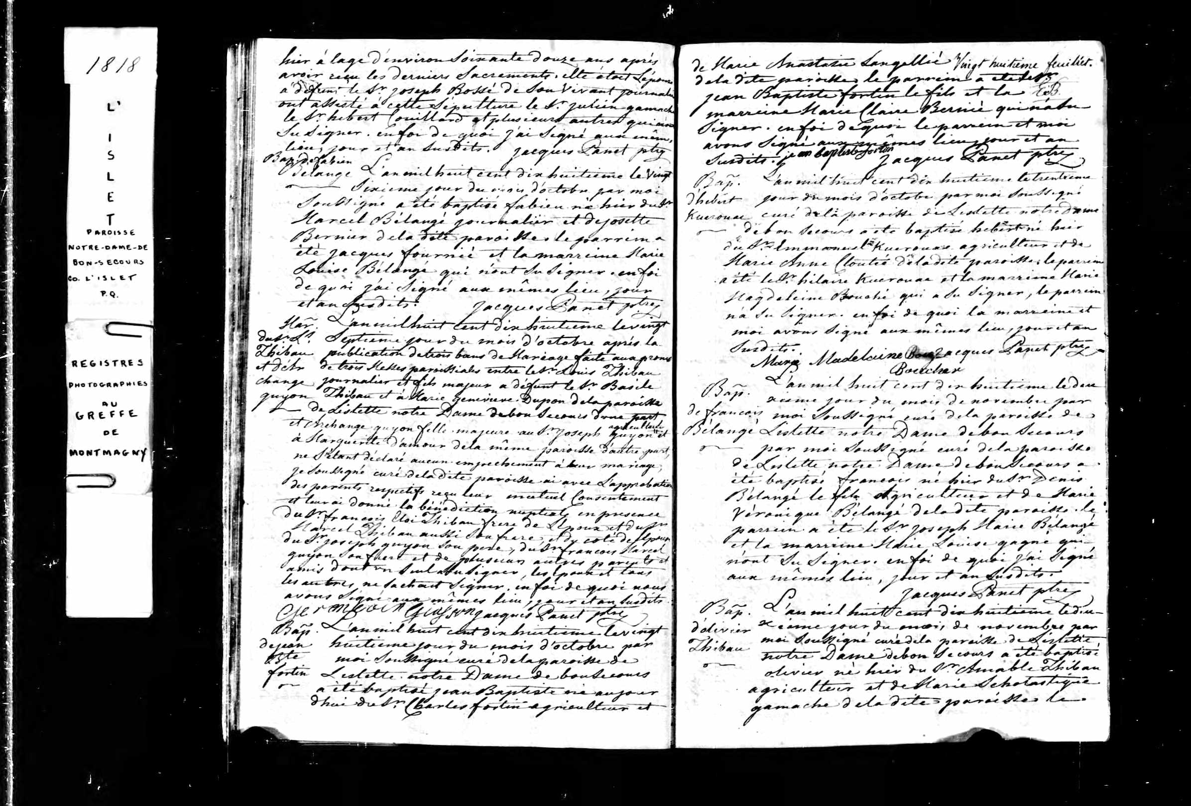 Acte de baptême Acte de baptême