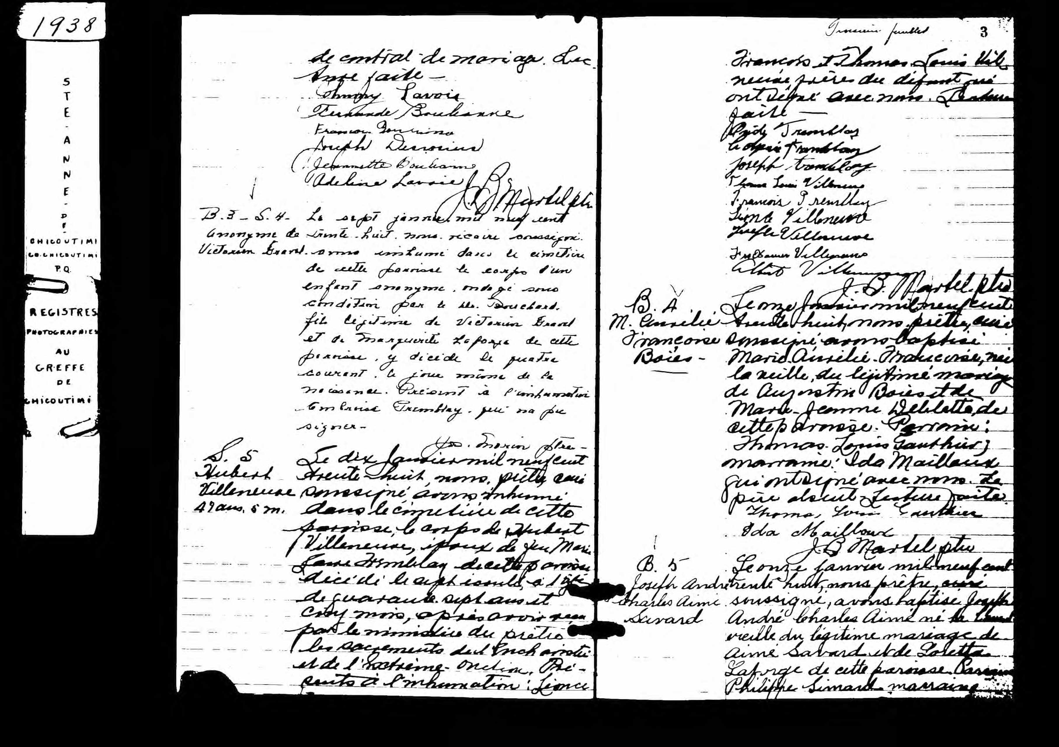 Acte de sépulture