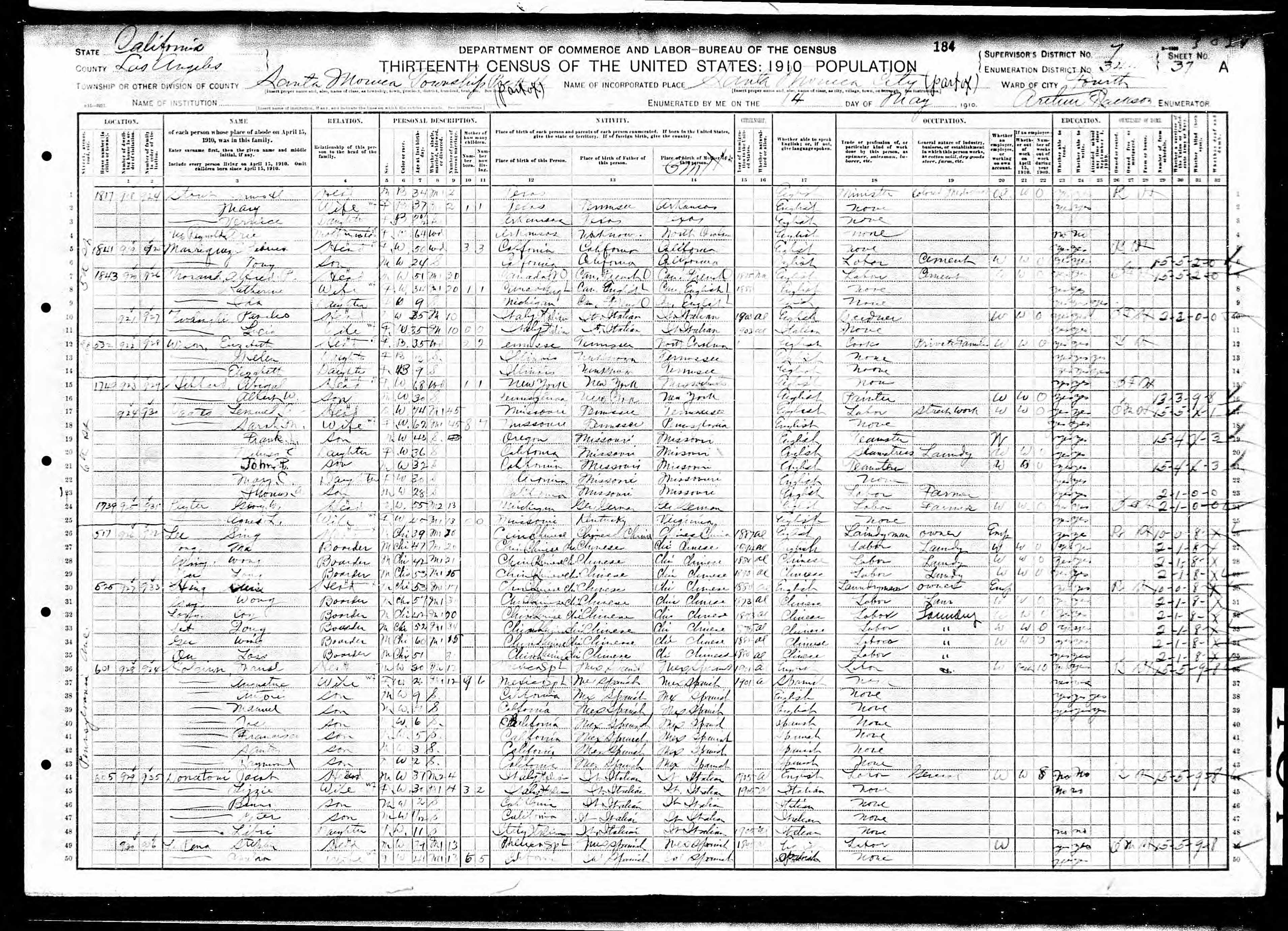Recensement fédéral américain 1910 Recensement fédéral américain 1910